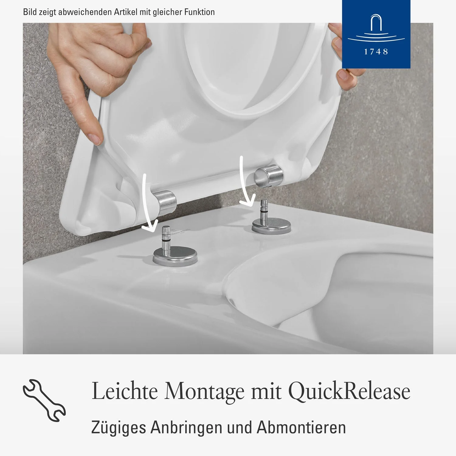 Villeroy & Boch O.novo WC-Sitz mit QuickRelease und SoftClosing Bild 4