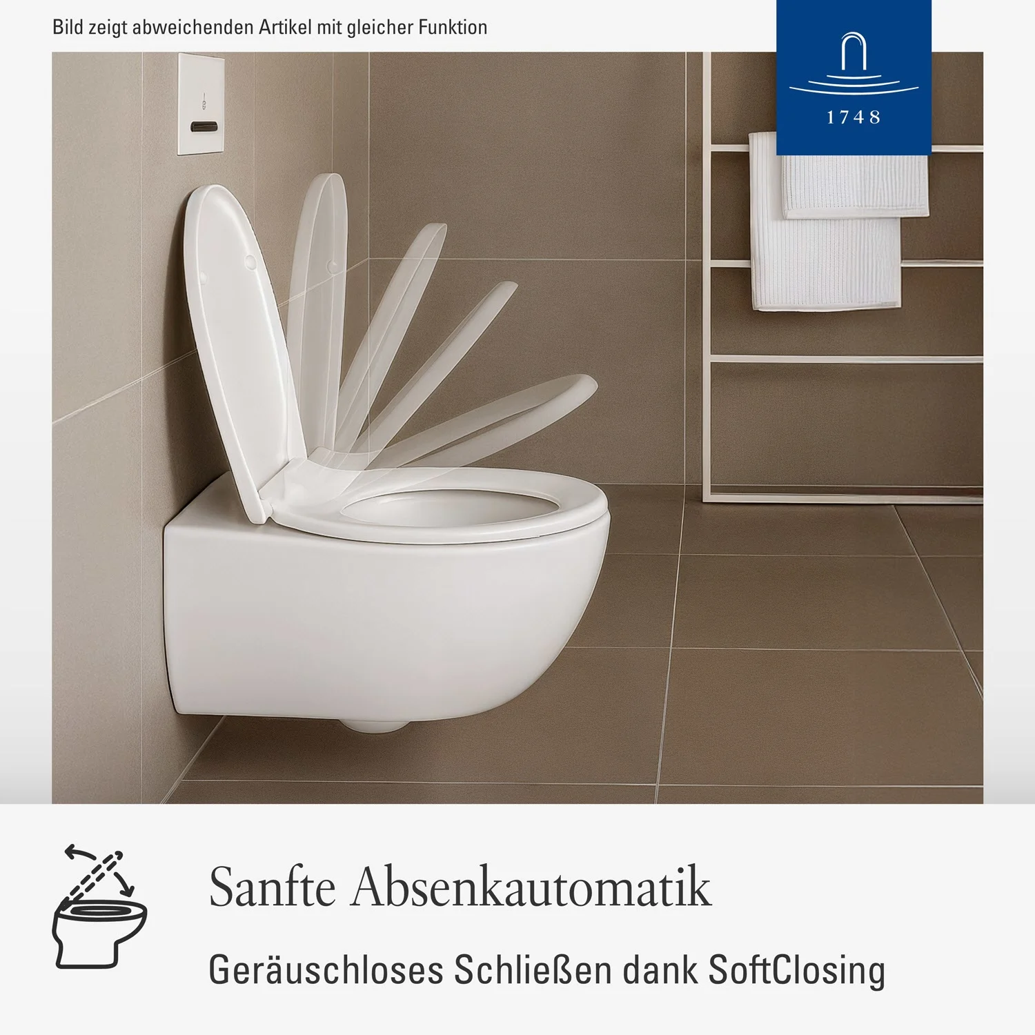 Villeroy & Boch O.novo WC-Sitz mit QuickRelease und SoftClosing Bild 5