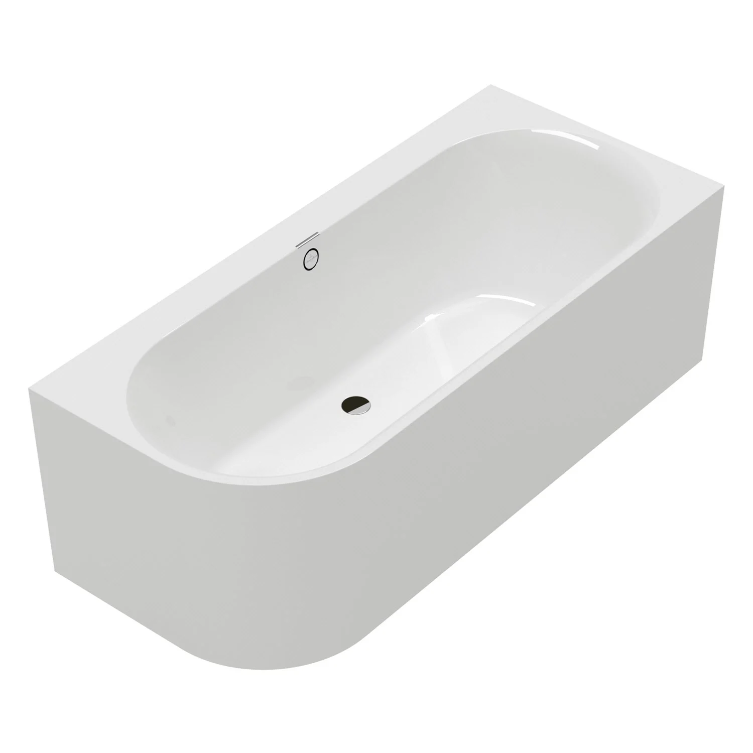 Biała wanna w widoku bocznym, Villeroy & Boch