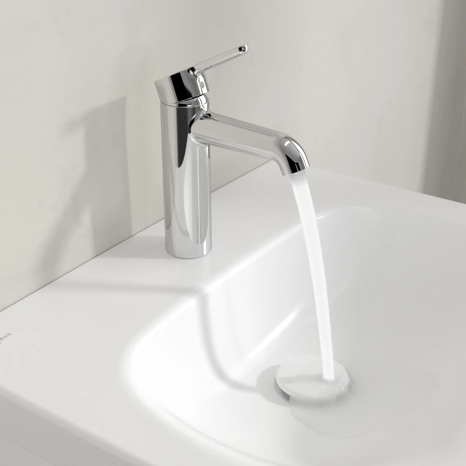 Chromowana bateria z wodą na umywalce, Villeroy & Boch