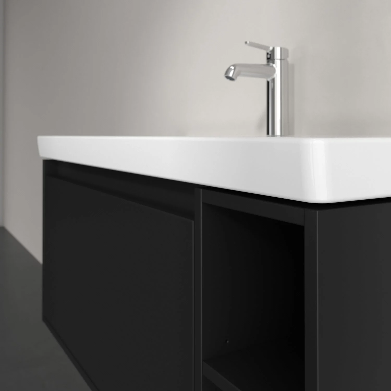 Szafka pod umywalkę Villeroy & Boch Skyla 97,2 x 43,6 cm, 1 szuflada, schowek po prawej stronie Zdjęcie 3