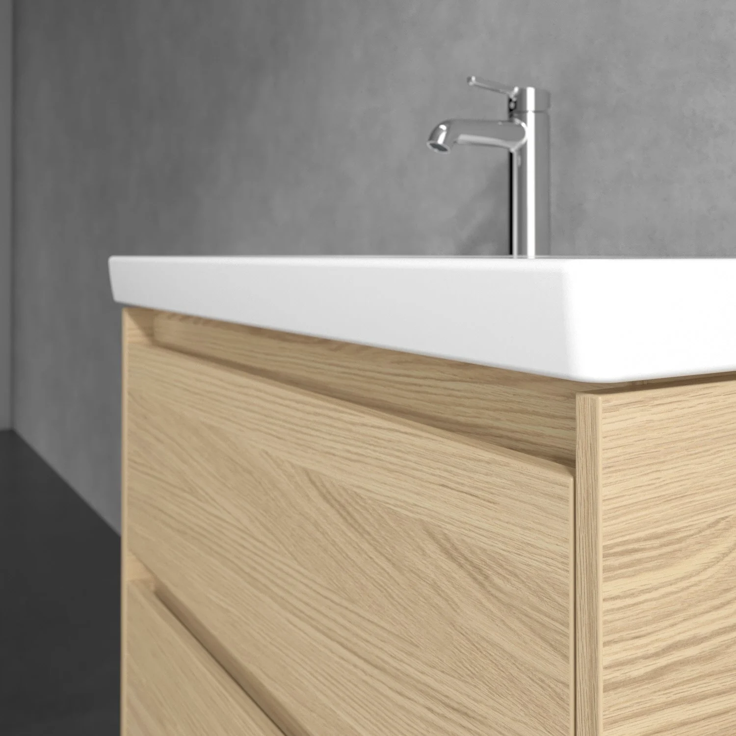 Szafka pod umywalkę Villeroy & Boch Skyla 77,2 x 59,6 cm, 2 szuflady Zdjęcie 3
