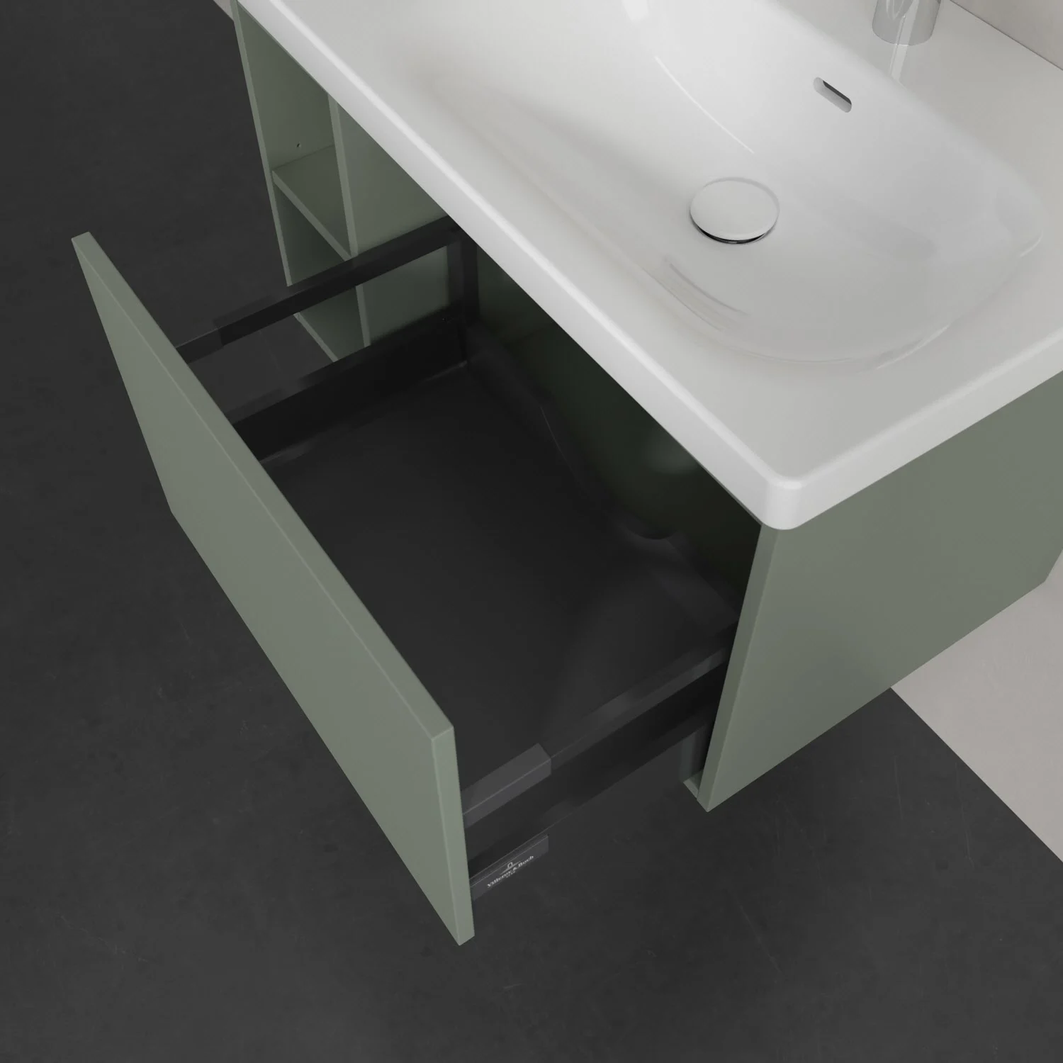 Villeroy & Boch Skyla Waschtischunterschrank 77,2 x 43,6 cm, 1 Auszug, Stauraum links Bild 4