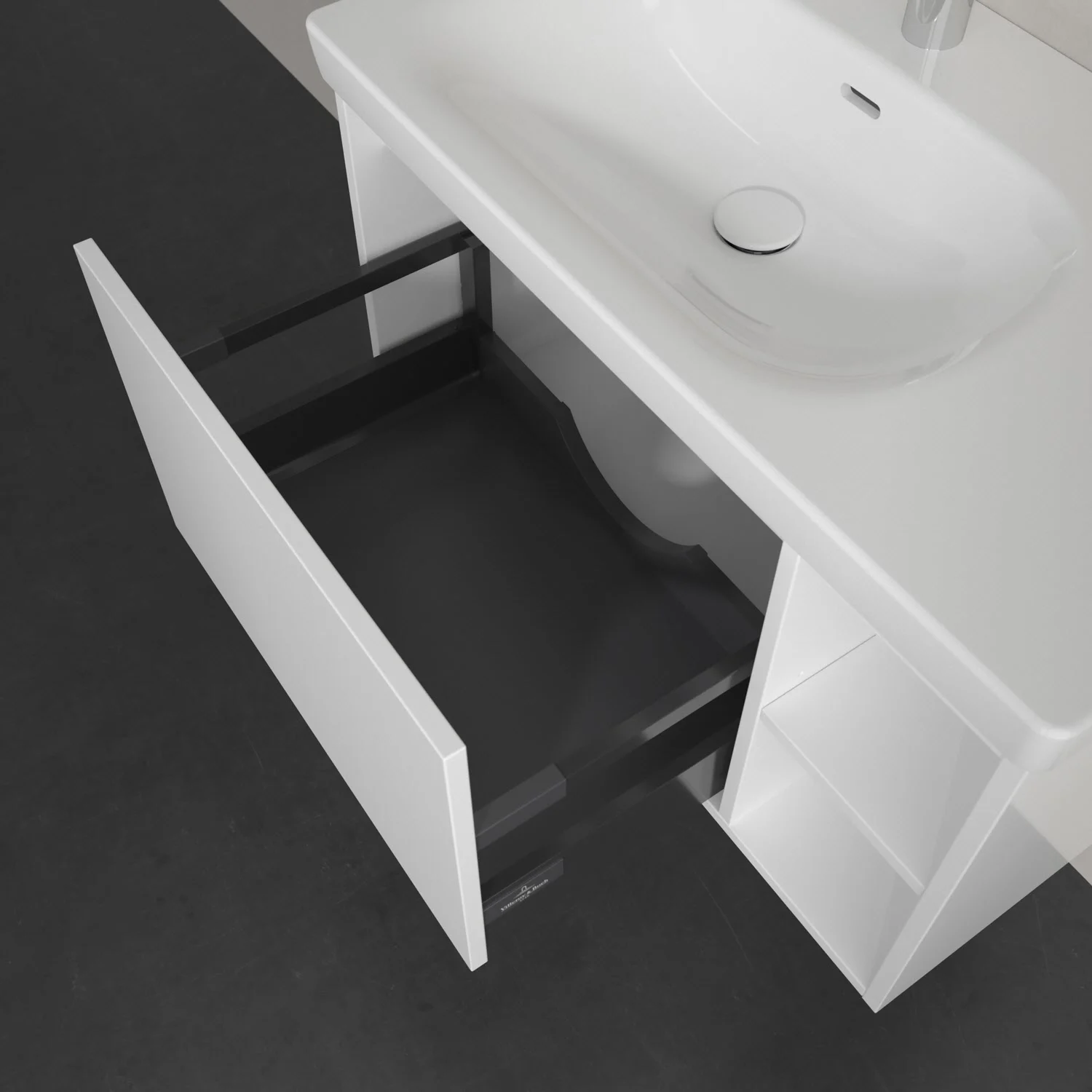 Villeroy & Boch Skyla Waschtischunterschrank 77,2 x 43,6 cm, 1 Auszug, Stauraum rechts Bild 4