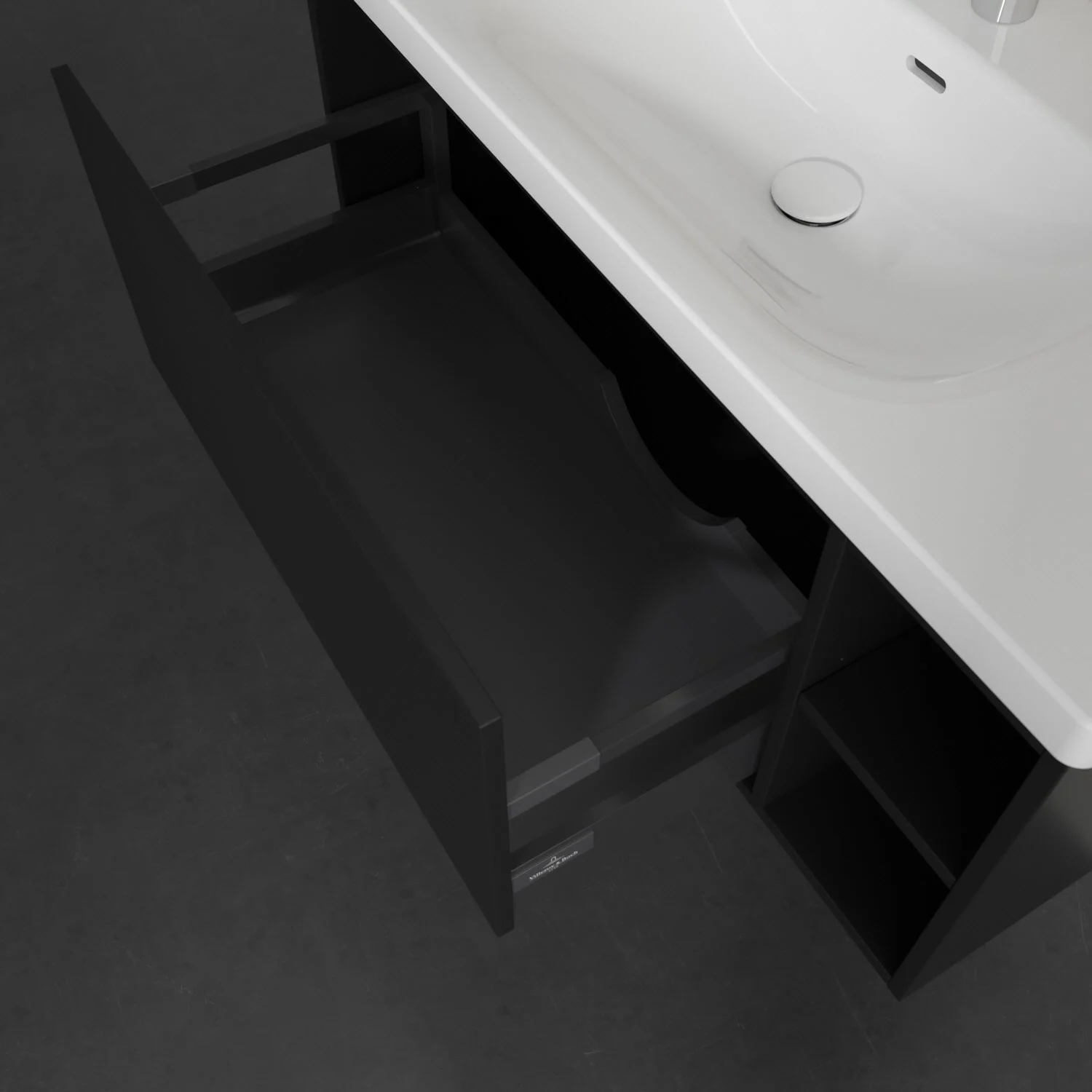 Szafka pod umywalkę Villeroy & Boch Skyla 97,2 x 43,6 cm, 1 szuflada, schowek po prawej stronie Zdjęcie 4