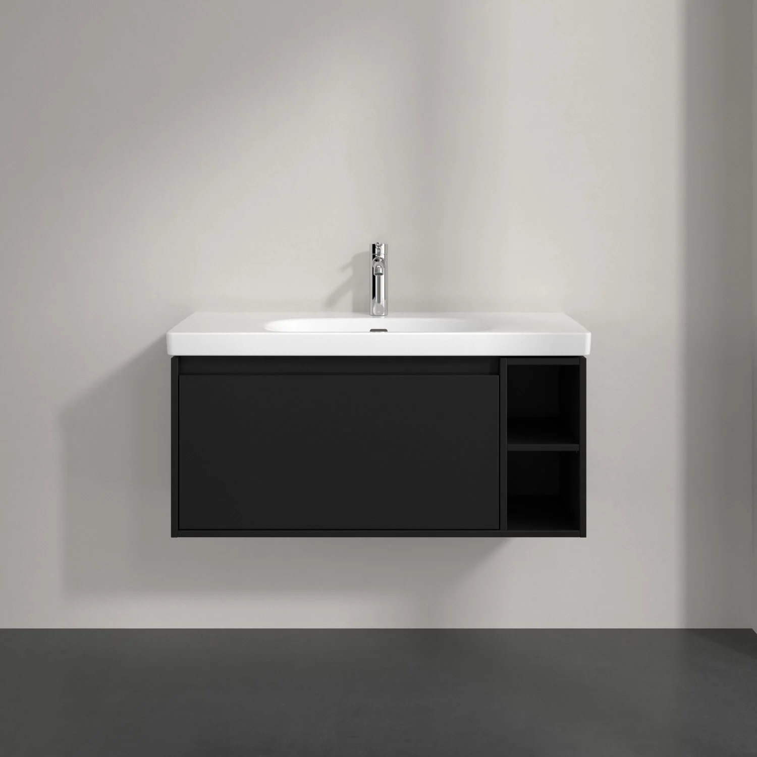 Szafka pod umywalkę Villeroy & Boch Skyla 97,2 x 43,6 cm, 1 szuflada, schowek po prawej stronie Zdjęcie 7