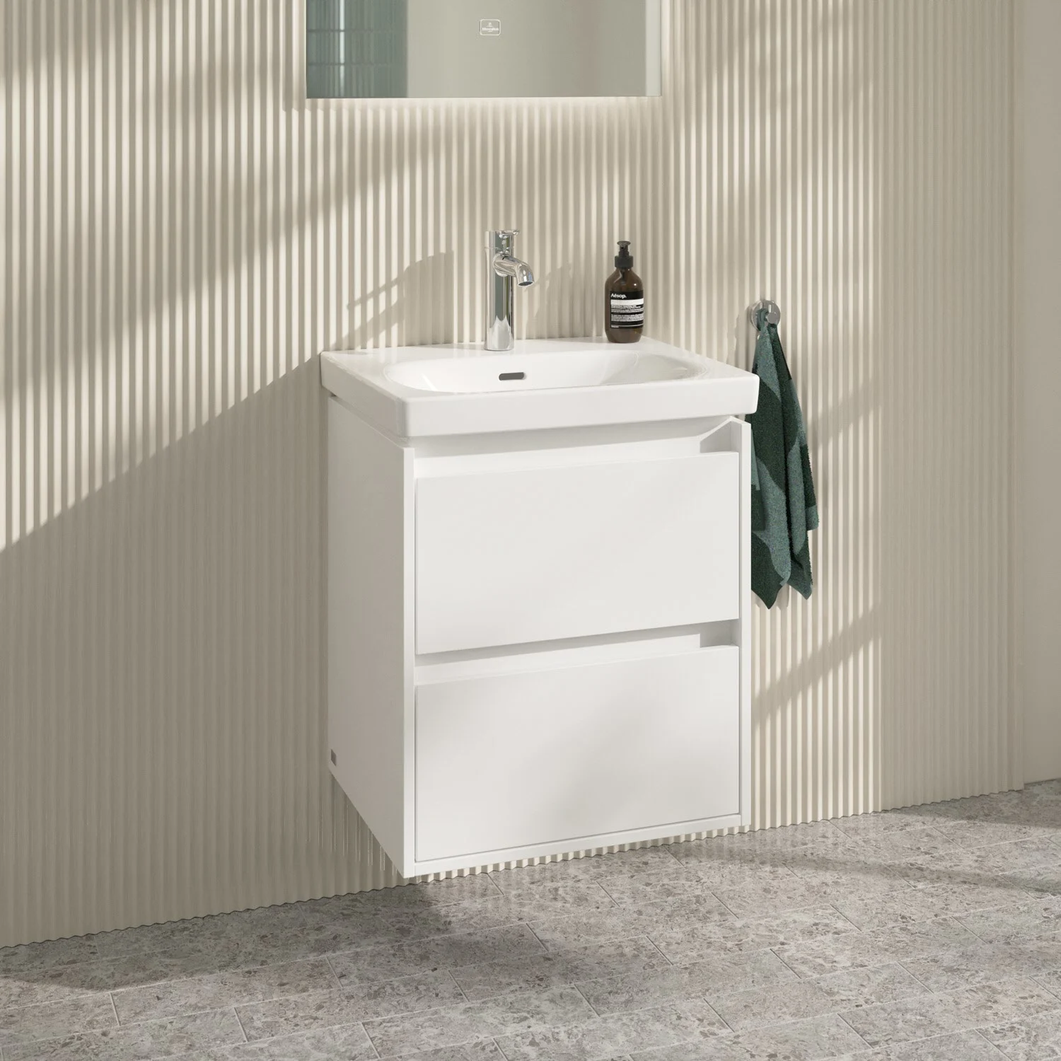 Villeroy & Boch Skyla Waschtischunterschrank 52,2 x 59,6 cm, 2 Auszüge