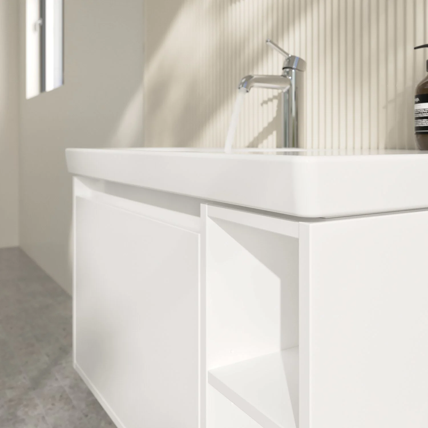 Villeroy & Boch Skyla Waschtischunterschrank 77,2 x 43,6 cm, 1 Auszug, Stauraum rechts Bild 3
