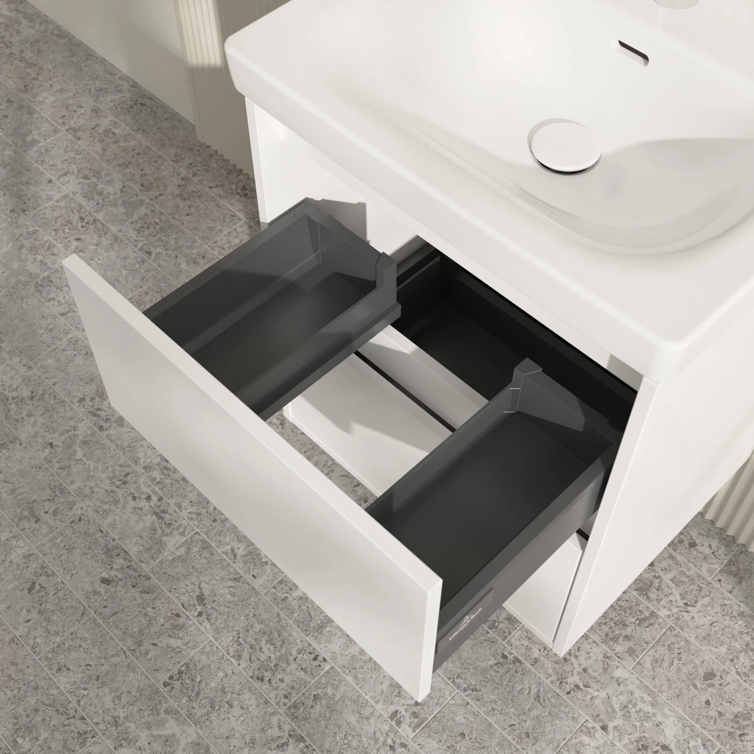 Villeroy & Boch Skyla Waschtischunterschrank 52,2 x 59,6 cm, 2 Auszüge Bild 7