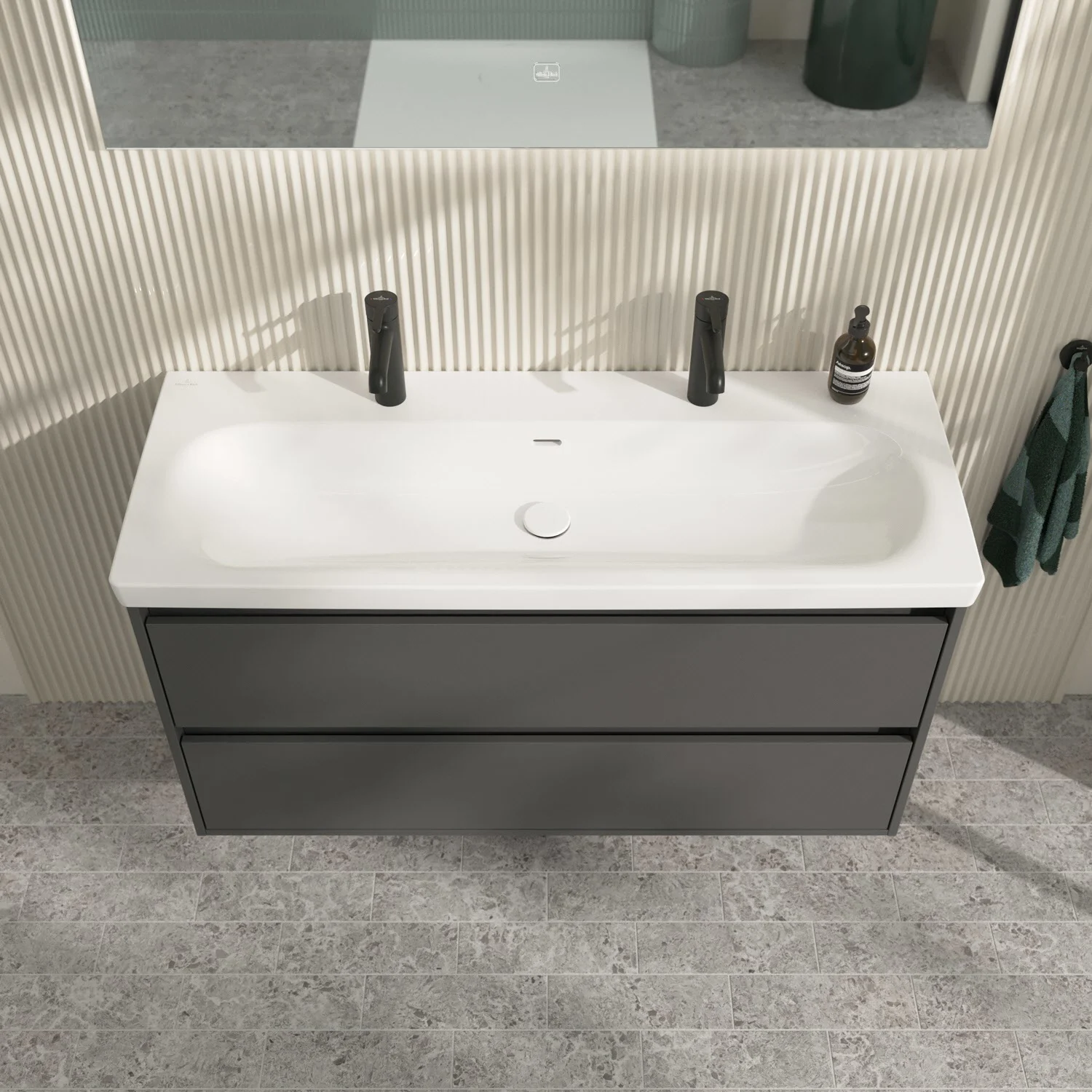 Villeroy & Boch Skyla Waschtischunterschrank 117,2 x 59,6 cm, 2 Auszüge Bild 8