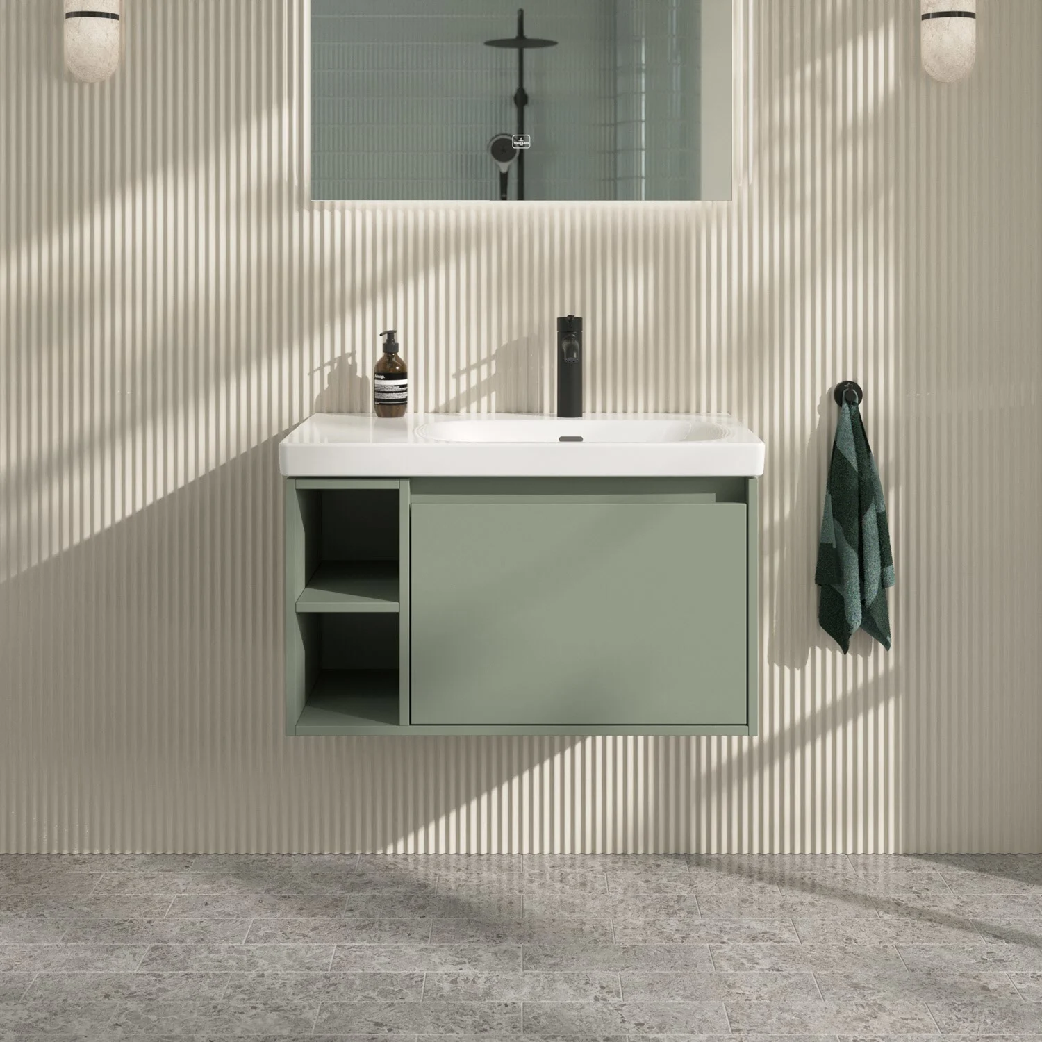 Villeroy & Boch Skyla Waschtischunterschrank 77,2 x 43,6 cm, 1 Auszug, Stauraum links Bild 9