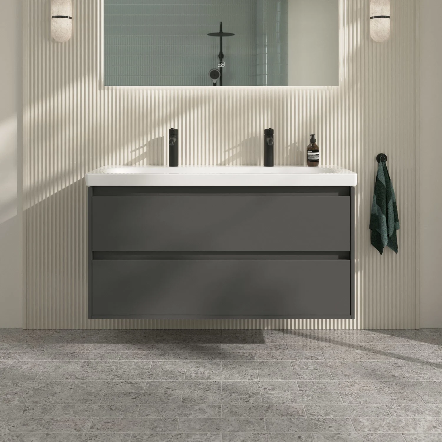 Villeroy & Boch Skyla Waschtischunterschrank 117,2 x 59,6 cm, 2 Auszüge Bild 9