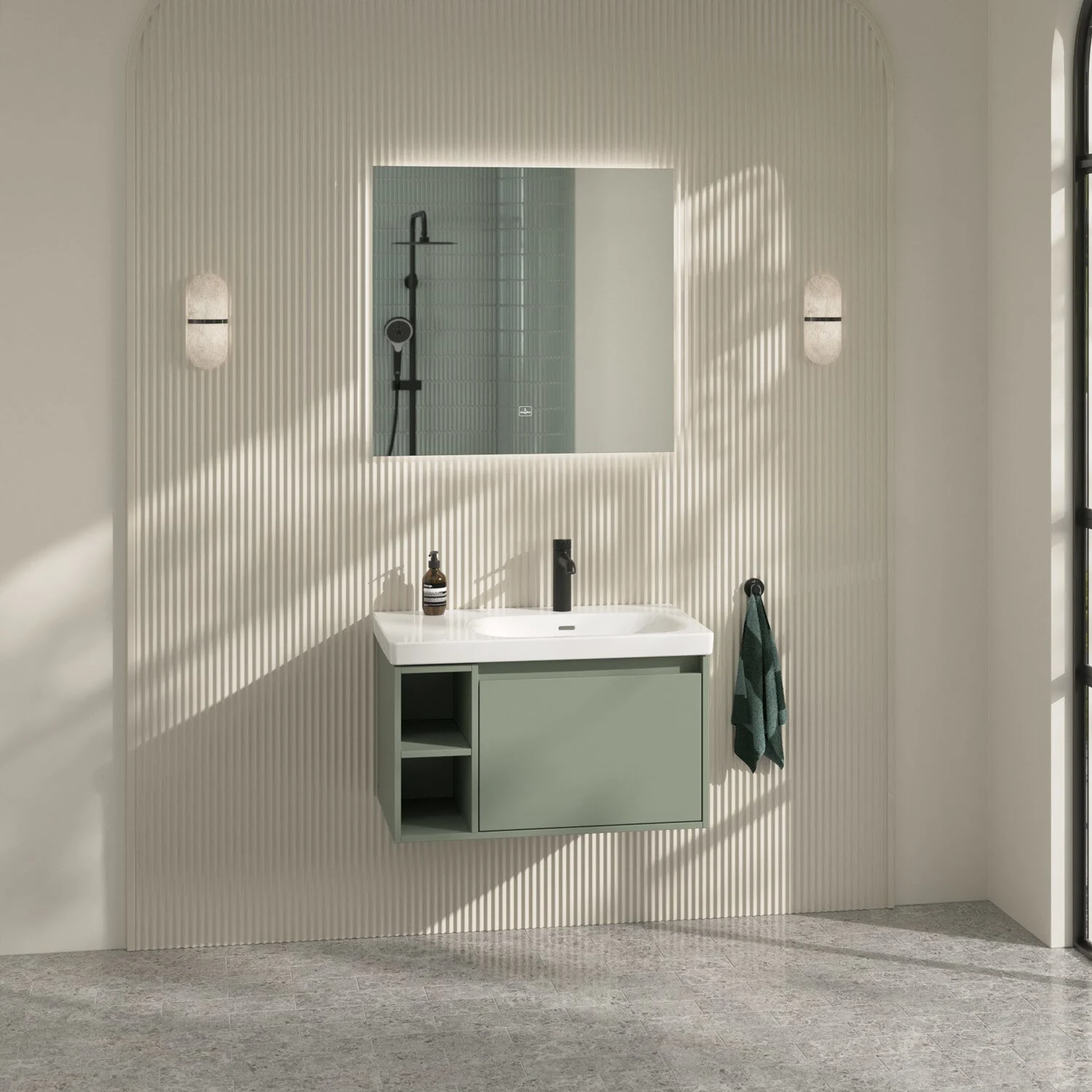 Villeroy & Boch Skyla Waschtischunterschrank 77,2 x 43,6 cm, 1 Auszug, Stauraum links Bild 10