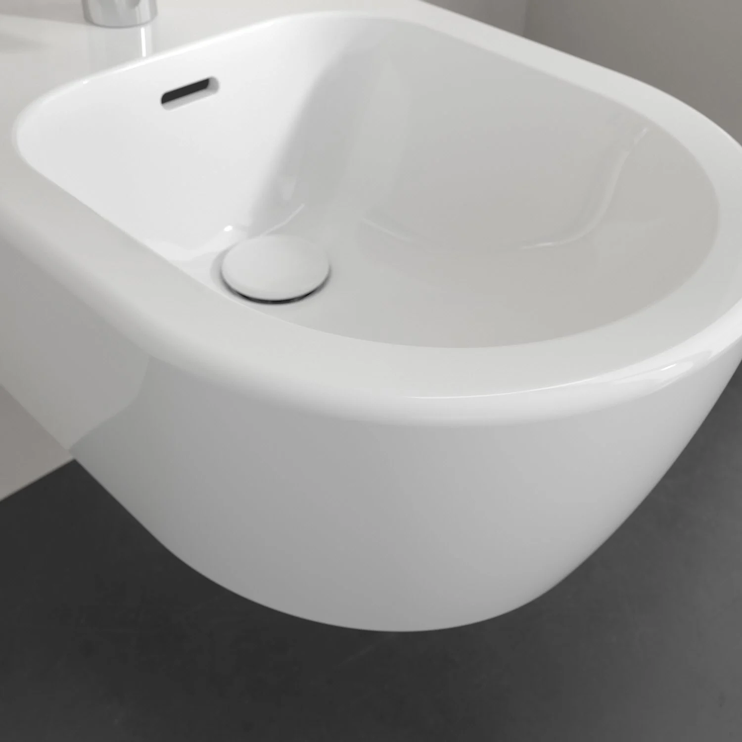 Villeroy & Boch Skyla Bidet wandhängend, 37 x 53 cm mit CeramicPlus Bild 3
