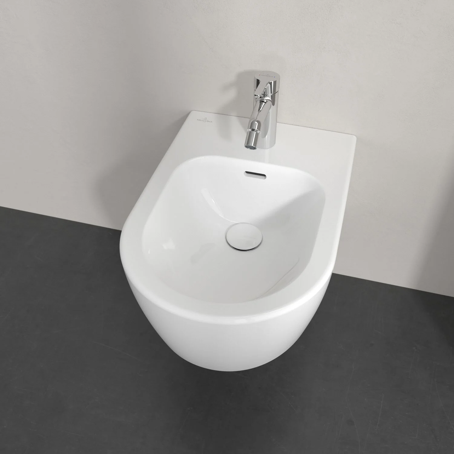 Villeroy & Boch Skyla Bidet wandhängend, 37 x 53 cm mit CeramicPlus Bild 7