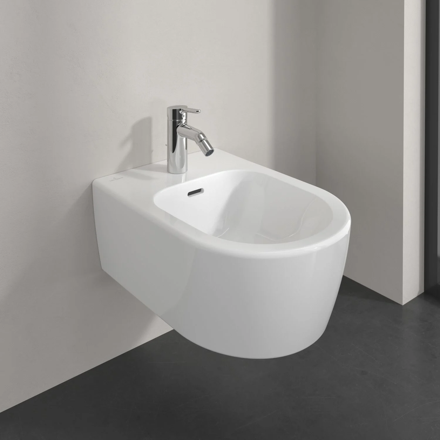 Villeroy & Boch Skyla Bidet wandhängend, 37 x 53 cm mit CeramicPlus Bild 8