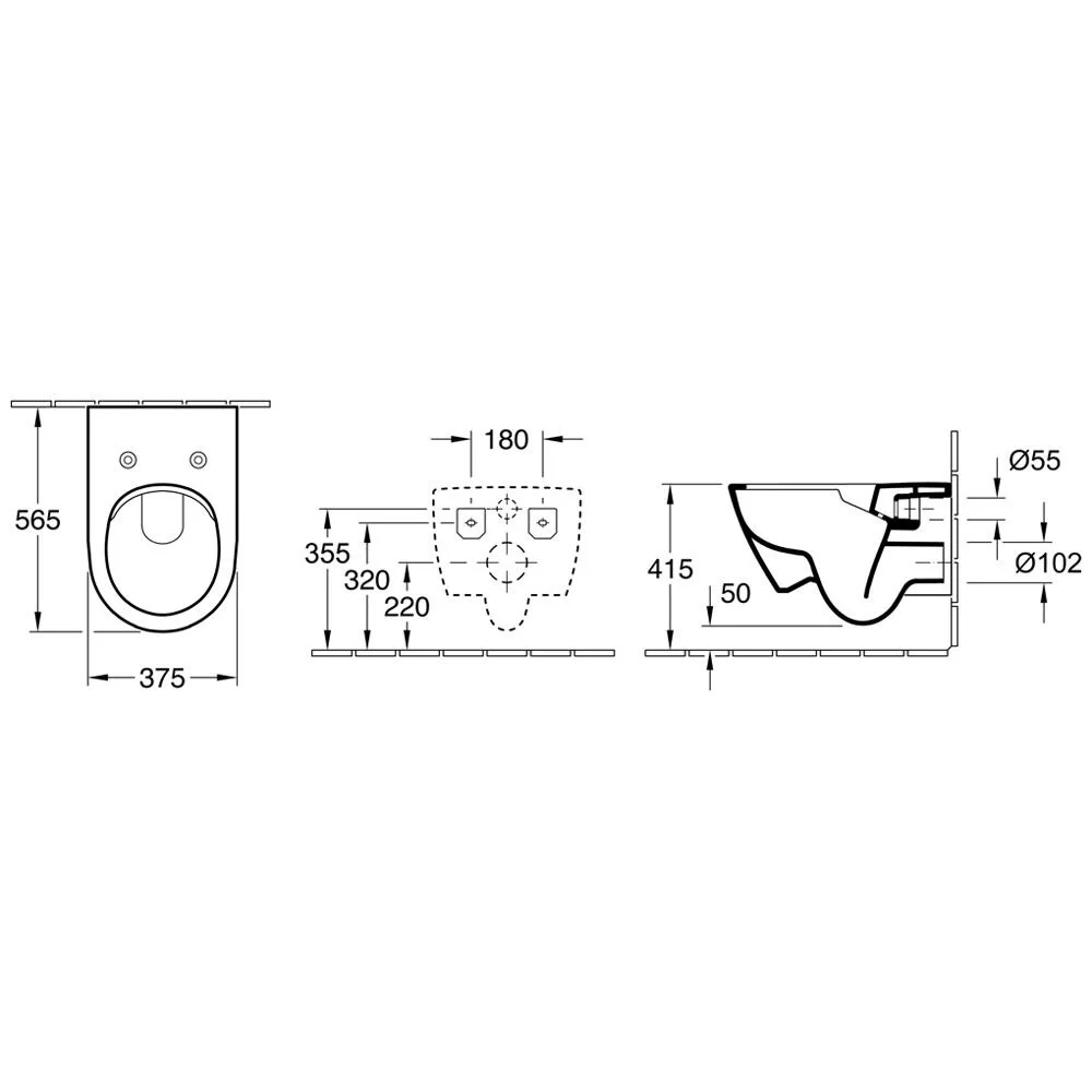 Villeroy & Boch Subway 2.0 Tiefspül-WC spülrandlos, wandhängend, mit DirectFlush Bild 4