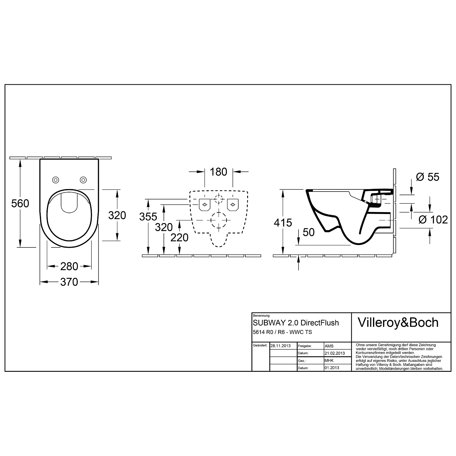 Villeroy & Boch Subway 2.0 Combi-Pack, wandhängend, mit DirectFlush Bild 5
