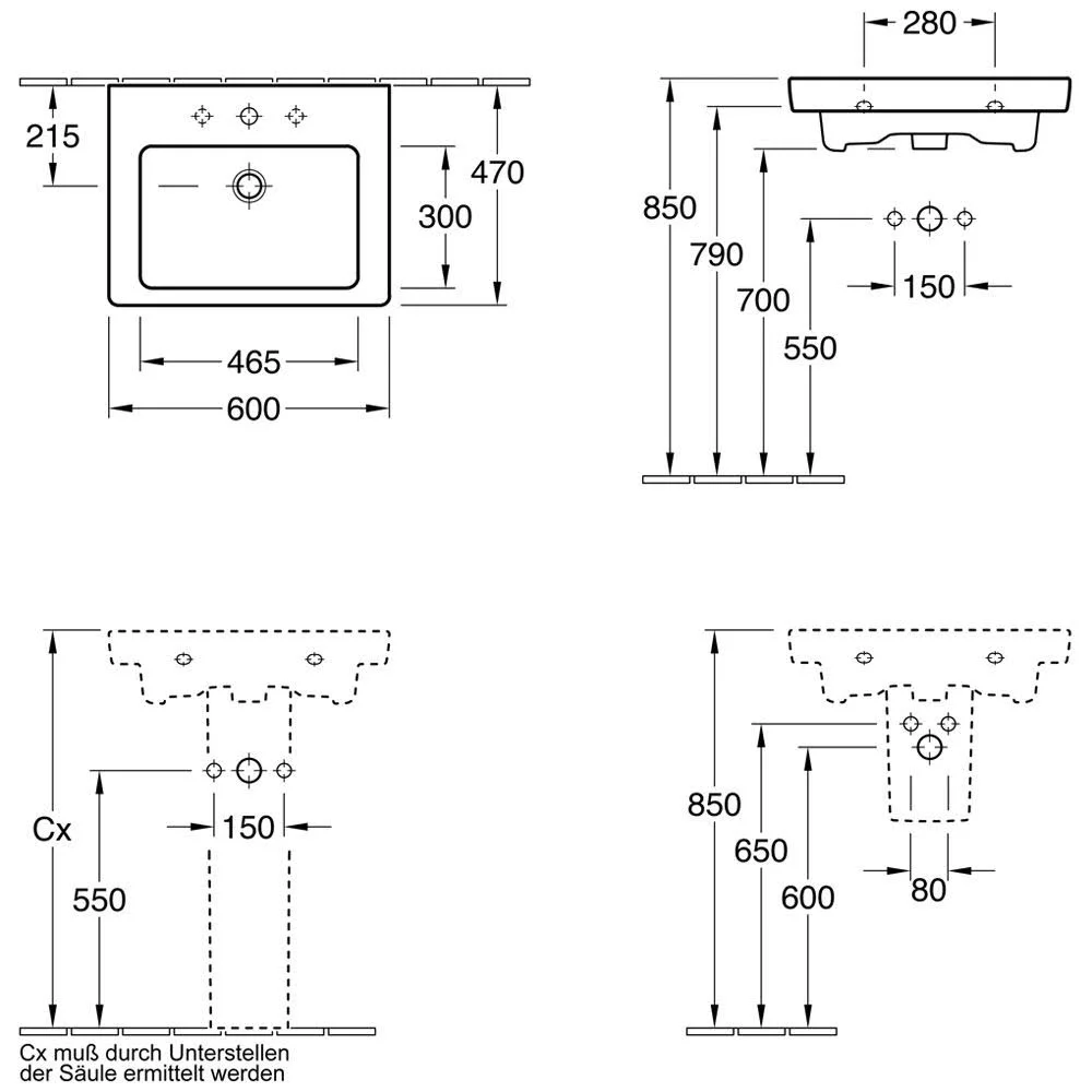 Villeroy & Boch Subway 2.0 Waschtisch 60 cm Bild 5