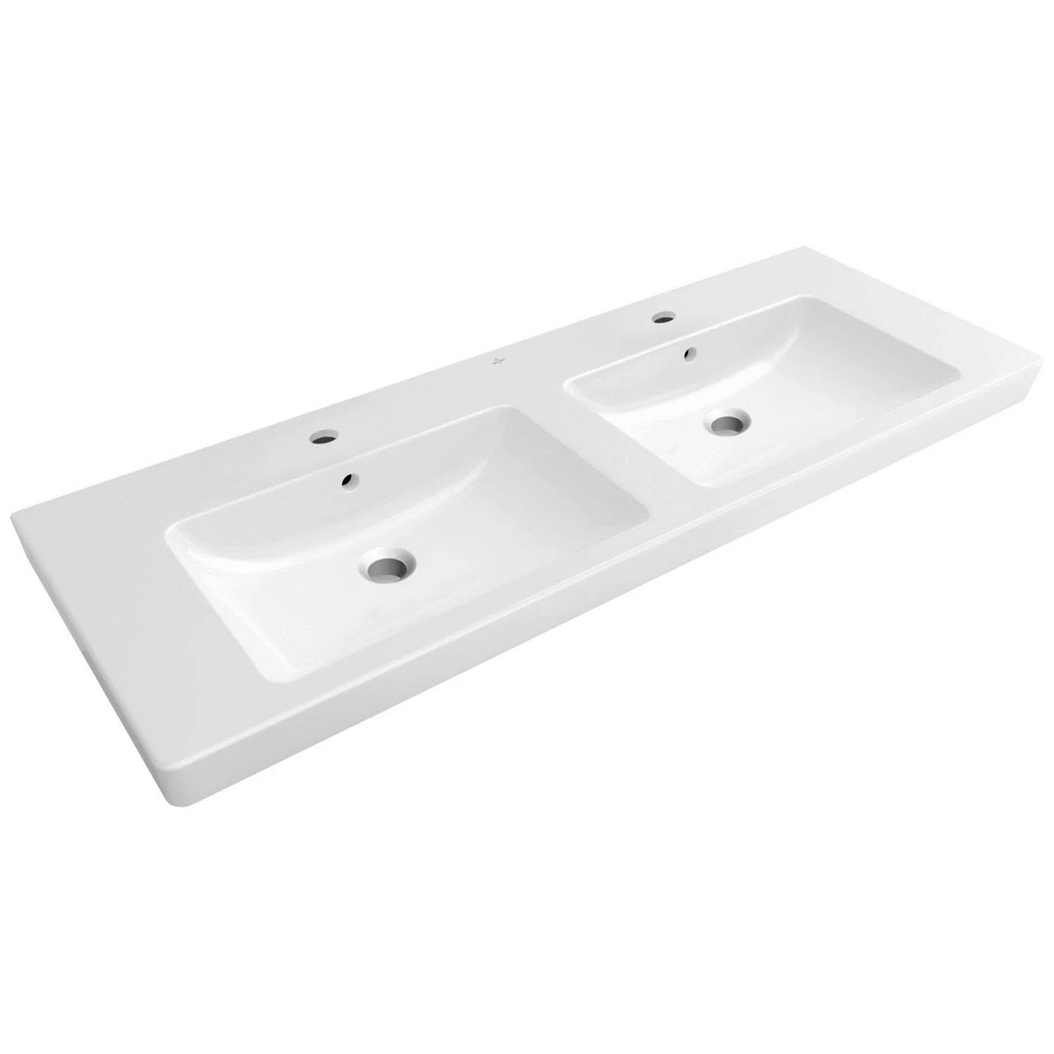 Villeroy & Boch Subway 2.0 Schrank-Doppelwaschtisch 130 cm mit Überlauf Bild 2