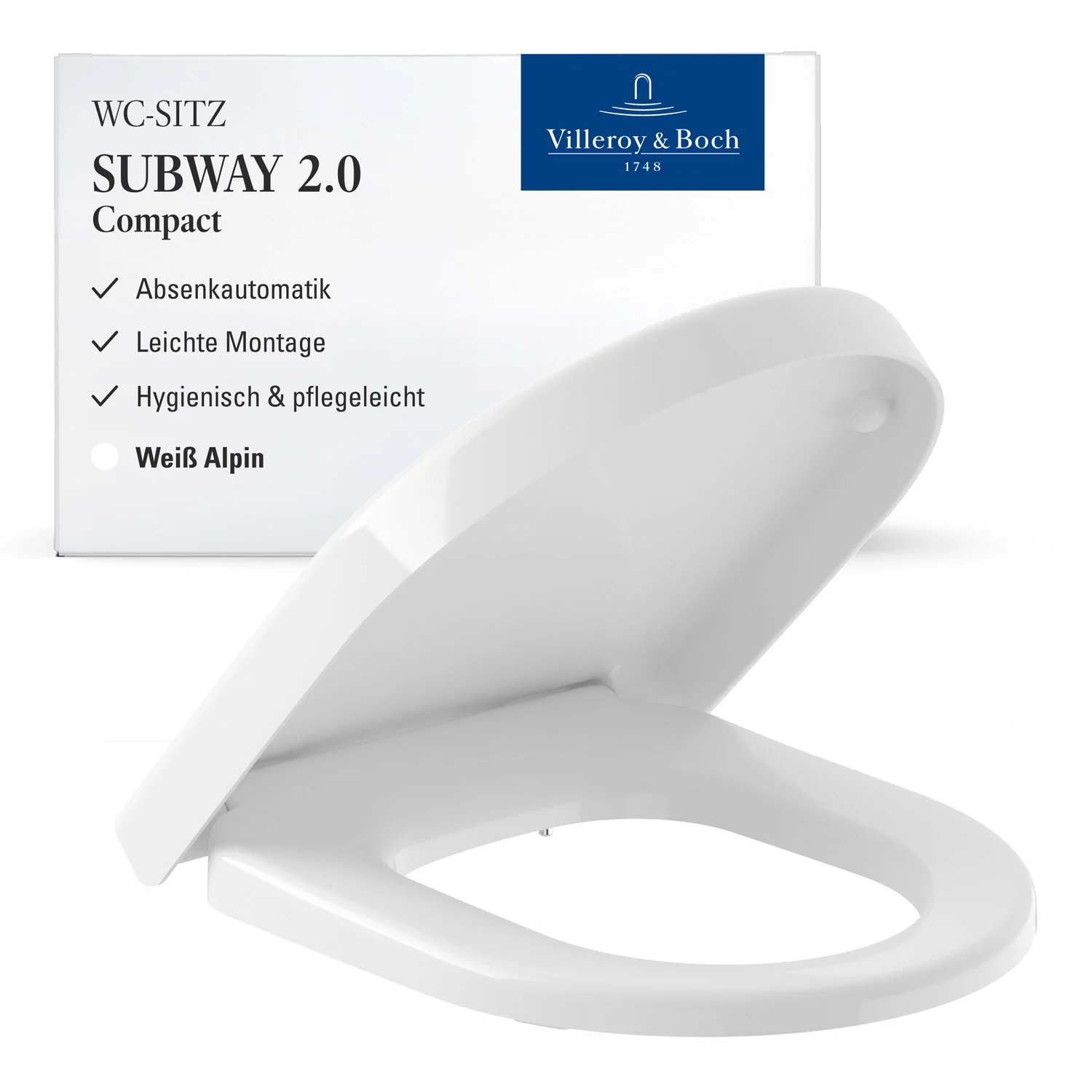 Villeroy & Boch Subway 2.0 WC-Sitz Compact, mit Absenkautomatik Bild 3