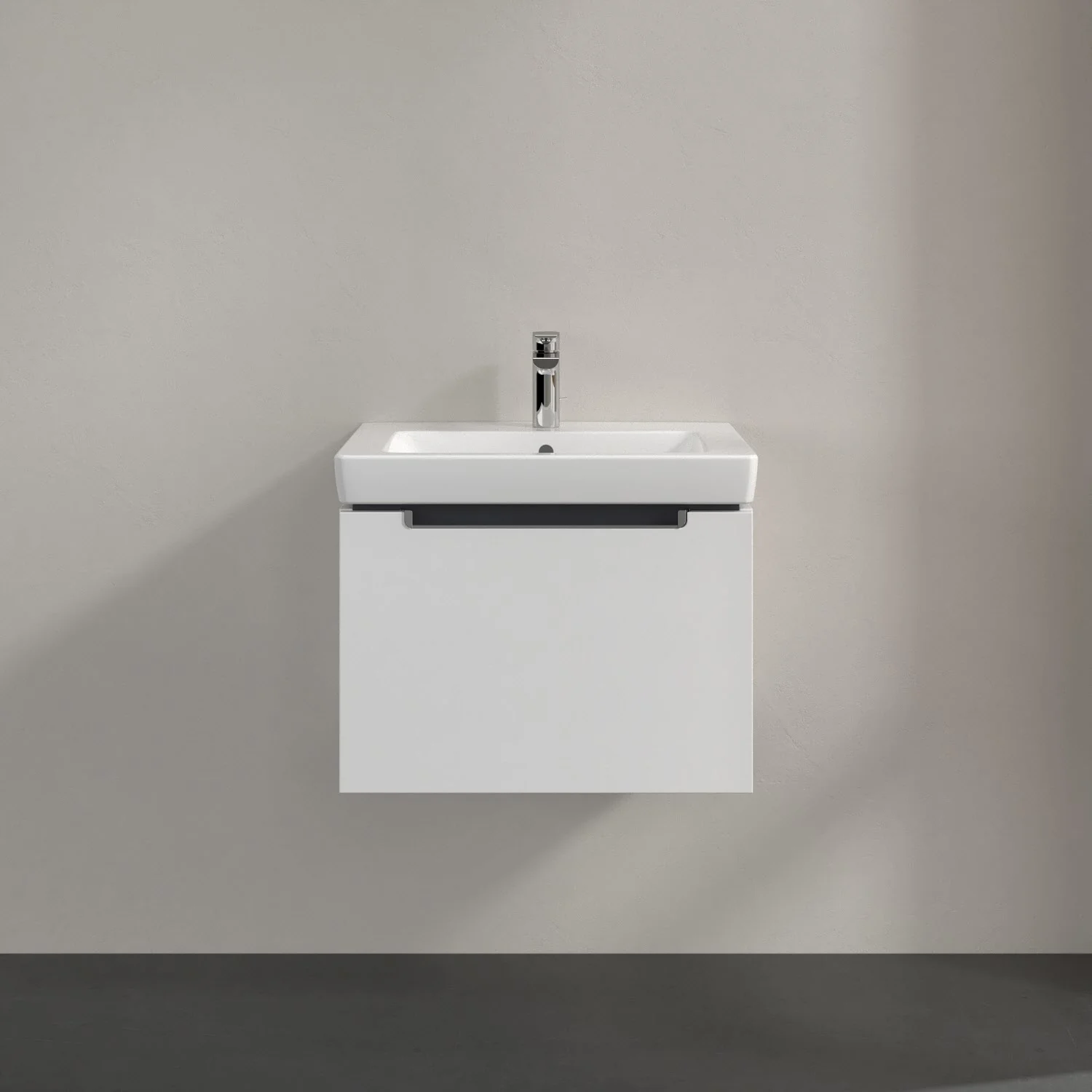 Villeroy & Boch Subway 2.0 Waschtischunterschrank 58,7 cm, Griff chromfarbig glänzend, 1 Auszug Bild 3