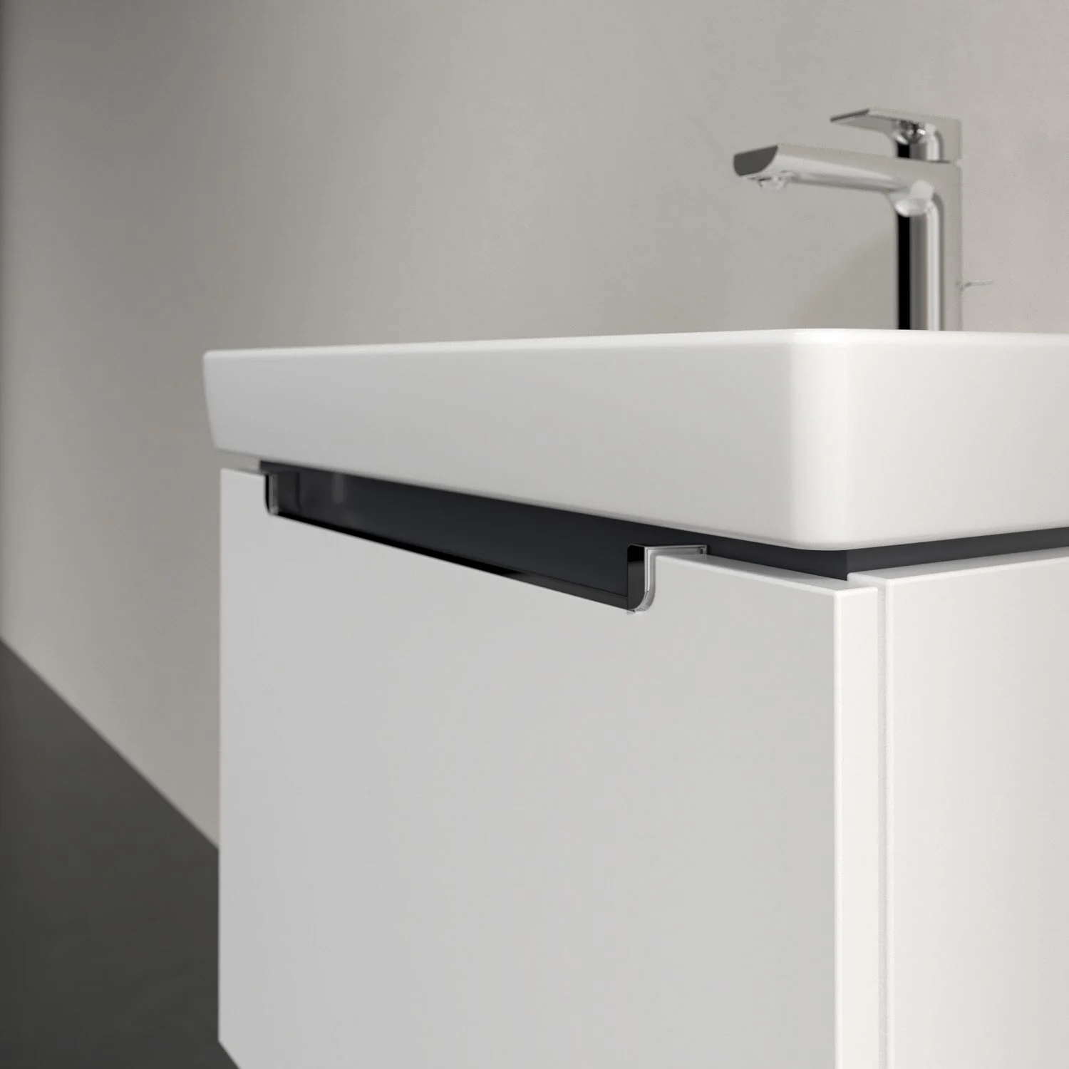 Villeroy & Boch Subway 2.0 Waschtischunterschrank 58,7 cm, Griff chromfarbig glänzend, 1 Auszug Bild 6