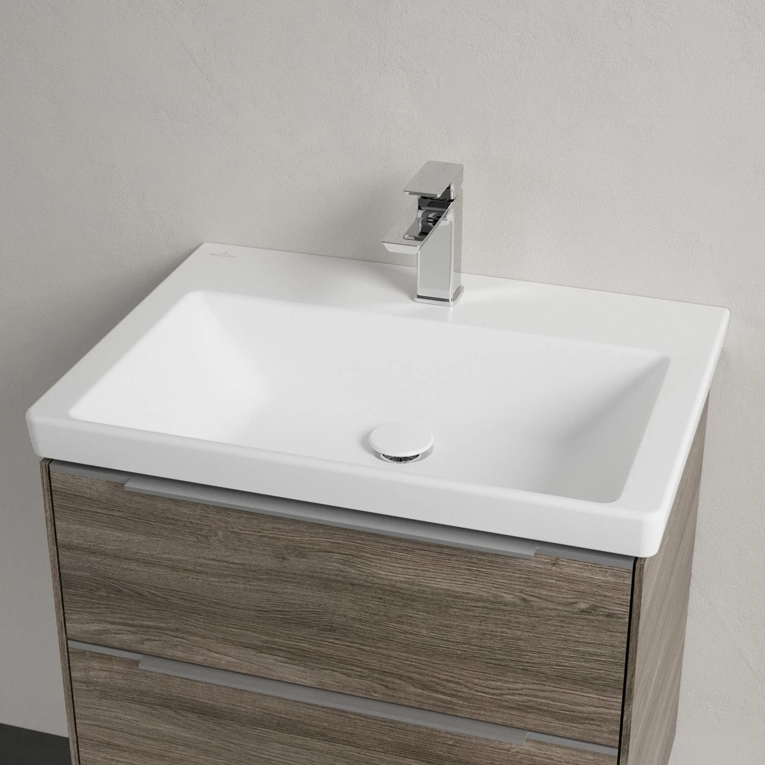 Umywalka z jednouchwytową baterią zbliżenie, Villeroy & Boch