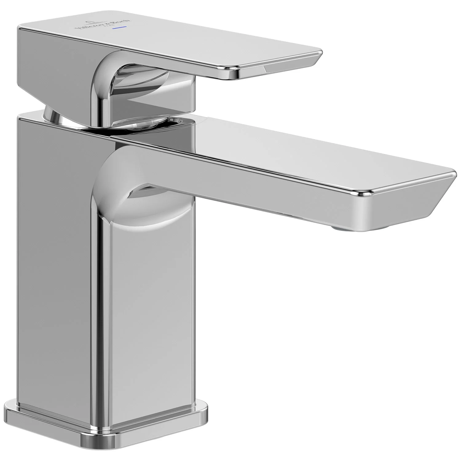 Chromowana bateria w widoku z boku, Villeroy & Boch
