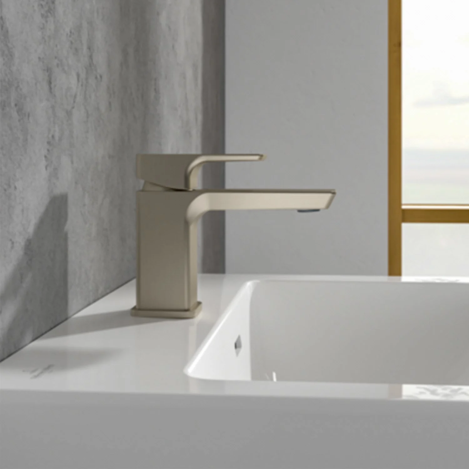 Nowoczesna bateria obok umywalki, Villeroy & Boch