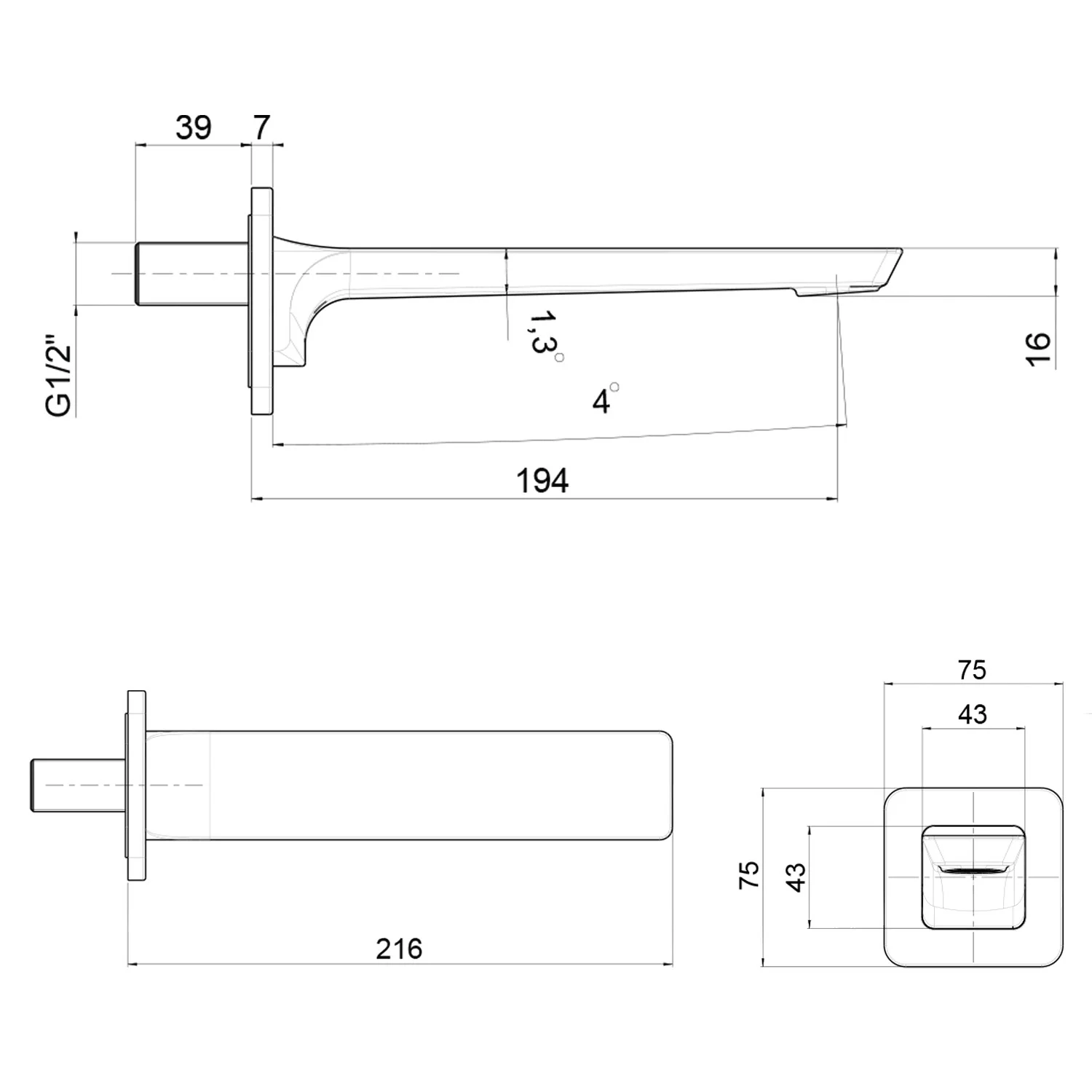 Villeroy & Boch Subway 3.0 Badewannenauslauf Bild 2