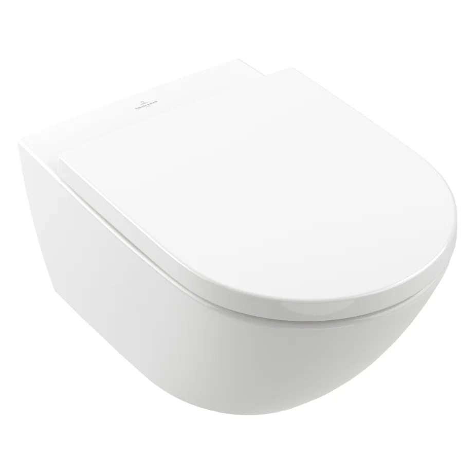 Villeroy & Boch Subway 3.0 Tiefspül-WC spülrandlos, wandhängend, TwistFlush, mit WC-Sitz 8M42S1, Combi-Pack Bild 2