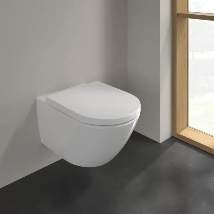 Villeroy & Boch Subway 3.0 Tiefspül-WC spülrandlos, wandhängend, TwistFlush, mit WC-Sitz 8M42S1, Combi-Pack Bild 10