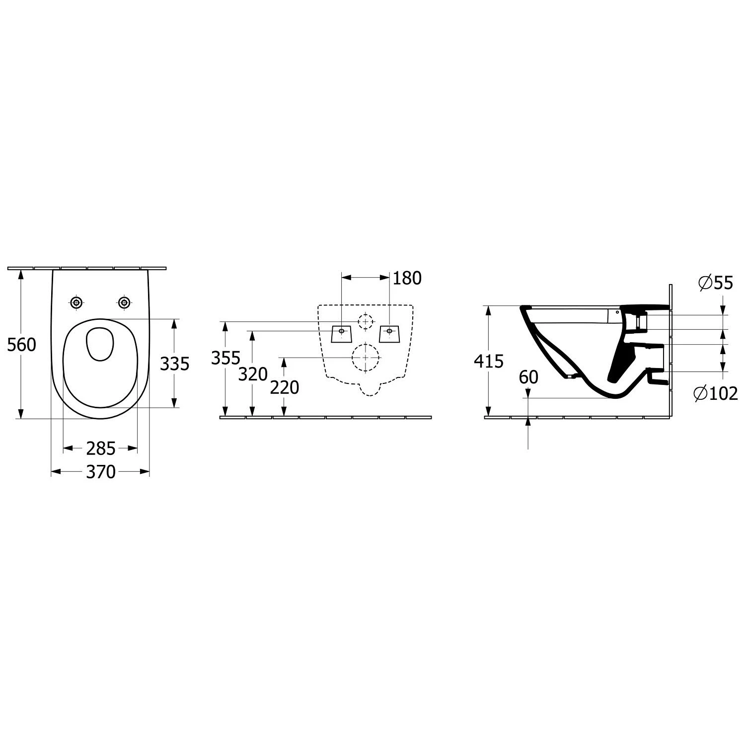Villeroy & Boch Subway 3.0 Tiefspül-WC spülrandlos, wandhängend, TwistFlush, mit WC-Sitz 8M42S1, Combi-Pack Bild 5