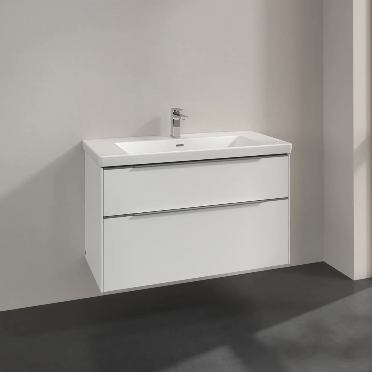 Villeroy & Boch Subway 3.0 Möbelset mit 2 Auszüge, ohne Spiegel, 100 cm