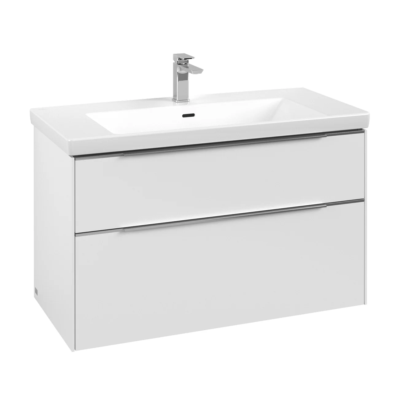 Villeroy & Boch Subway 3.0 Möbelset mit 2 Auszüge, ohne Spiegel, 100 cm Bild 2