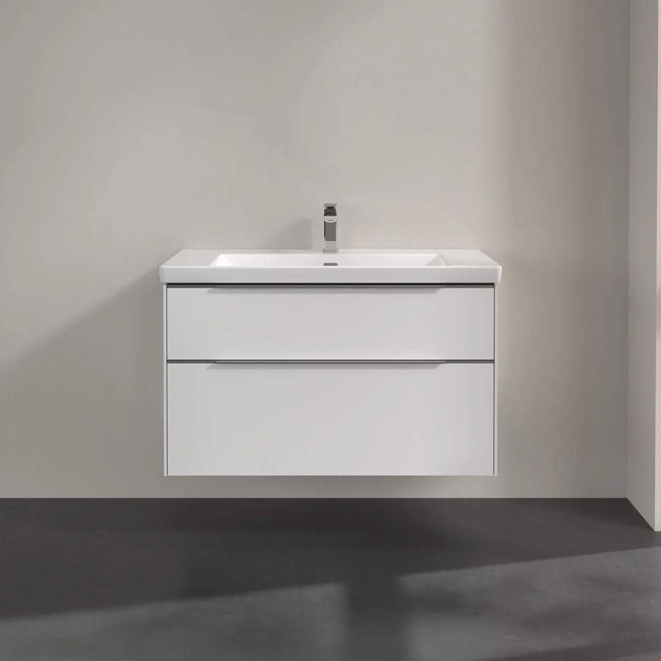 Villeroy & Boch Subway 3.0 Möbelset mit 2 Auszüge, ohne Spiegel, 100 cm Bild 3