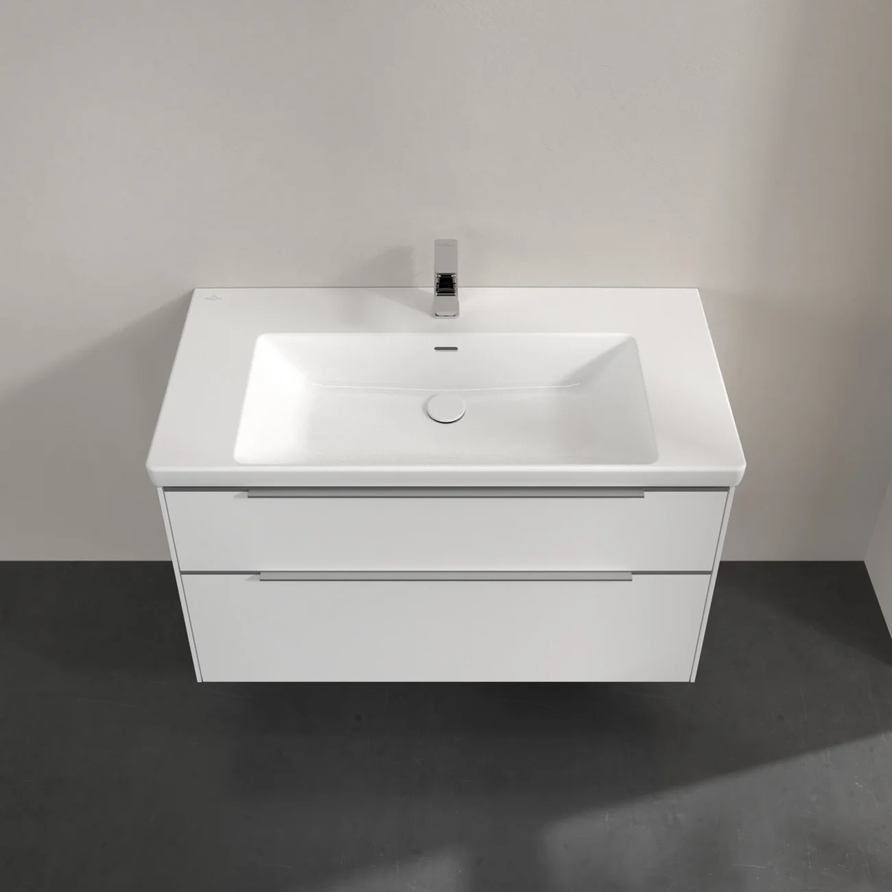Villeroy & Boch Subway 3.0 Möbelset mit 2 Auszüge, ohne Spiegel, 100 cm Bild 4