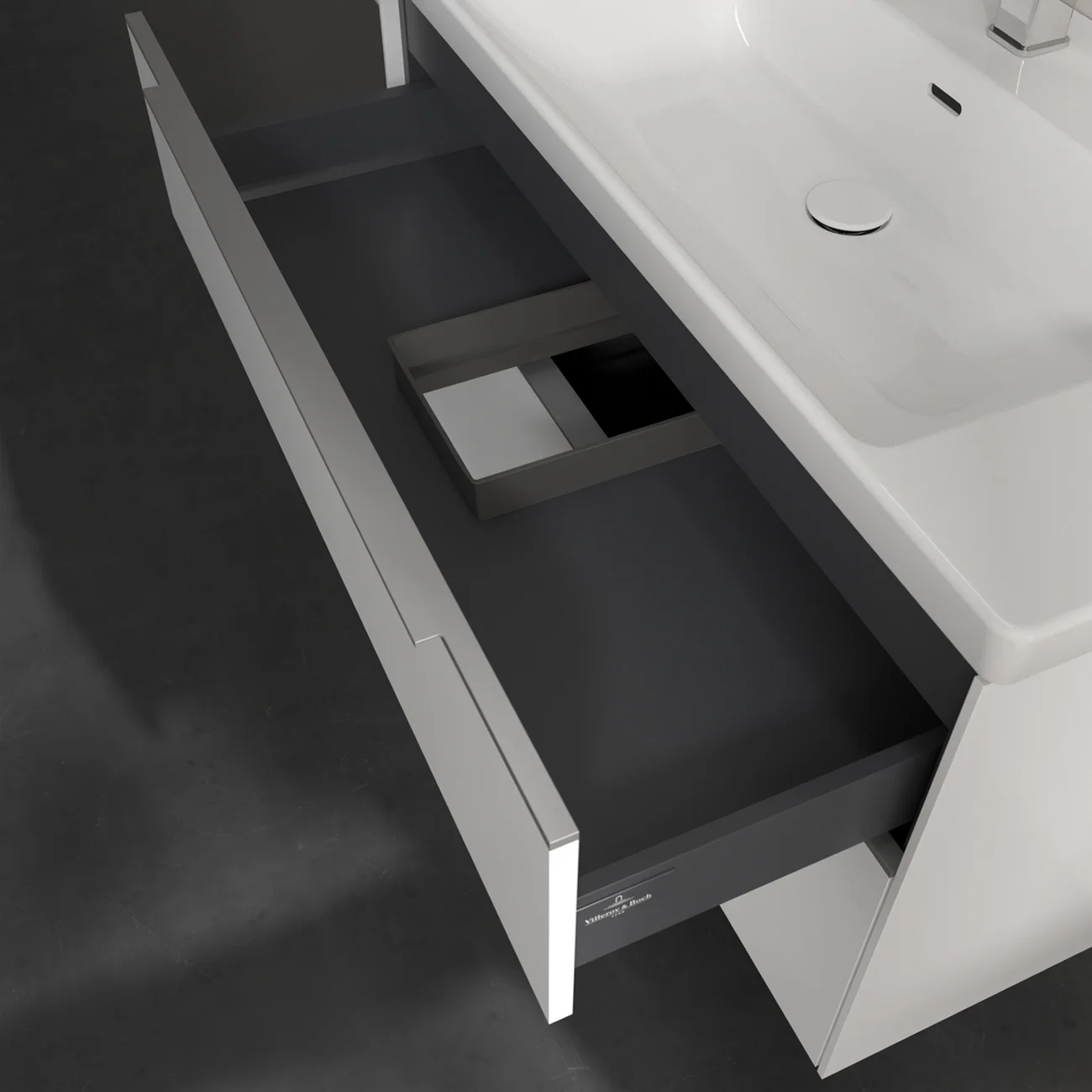 Villeroy & Boch Subway 3.0 Möbelset mit 2 Auszüge, ohne Spiegel, 100 cm Bild 6