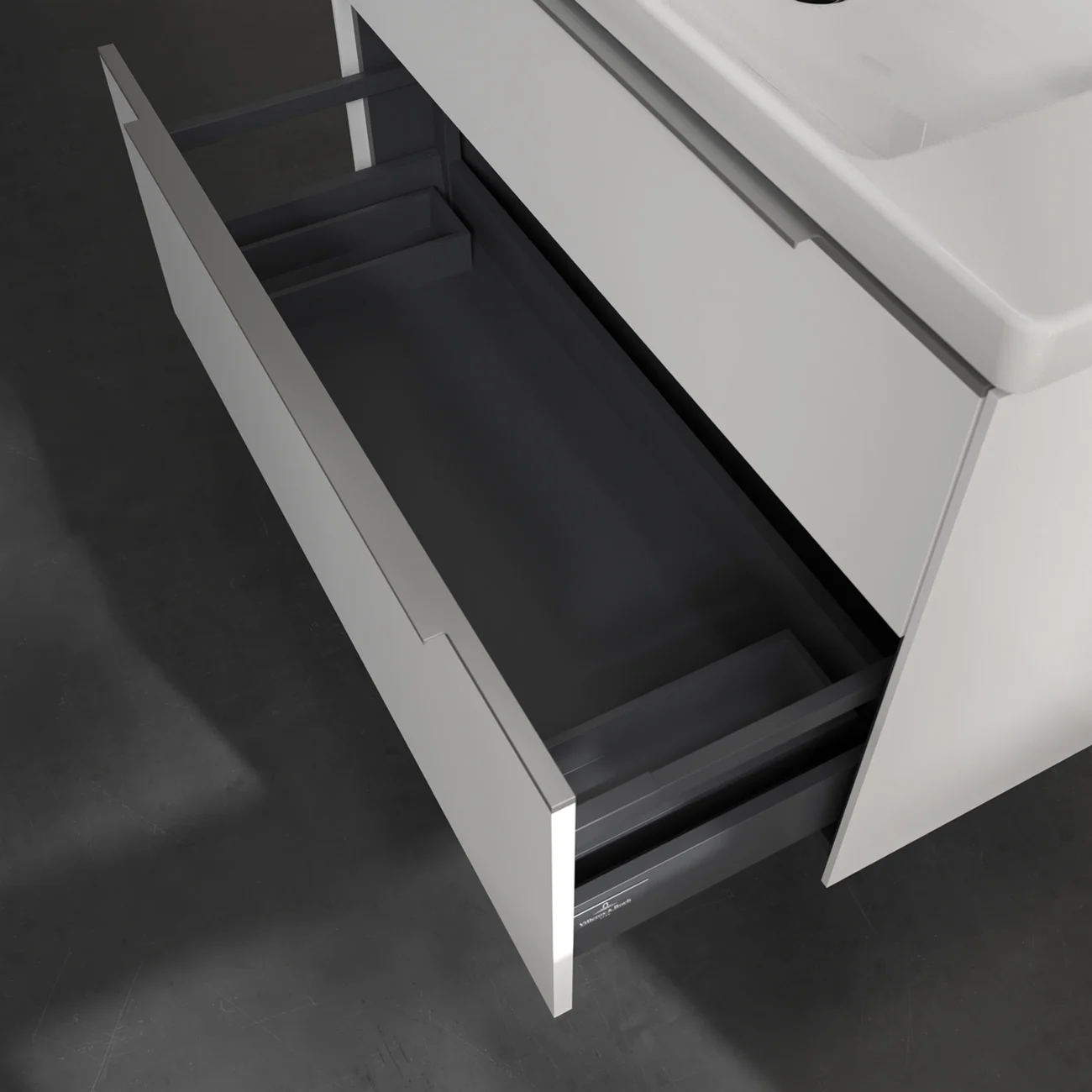 Villeroy & Boch Subway 3.0 Möbelset mit 2 Auszüge, ohne Spiegel, 100 cm Bild 7