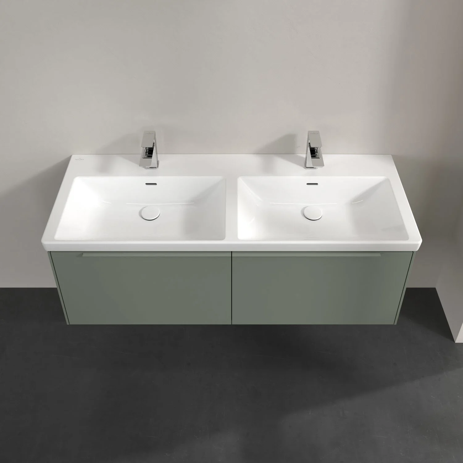 Villeroy & Boch Subway 3.0 Waschtischunterschrank 127,2 cm, 2 Auszüge, mit LED-Beleuchtung, für Doppel-Waschtisch Bild 4