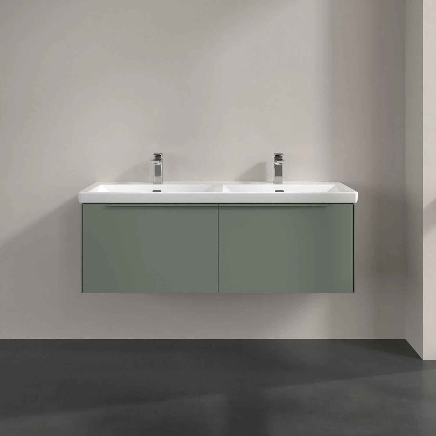 Villeroy & Boch Subway 3.0 Waschtischunterschrank 127,2 cm, 2 Auszüge, mit LED-Beleuchtung, für Doppel-Waschtisch Bild 6