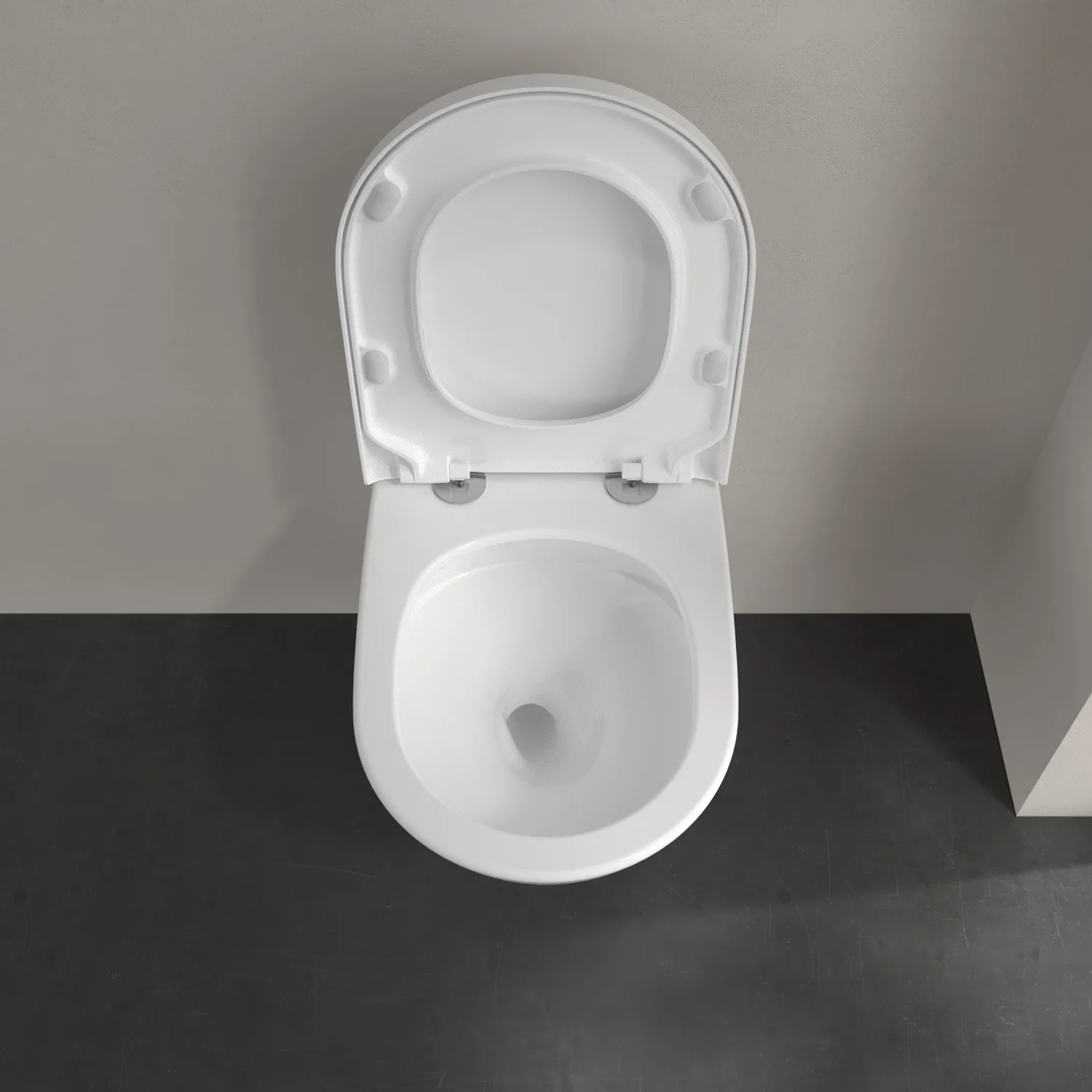 Toaleta z góry z otwartą pokrywą, Villeroy & Boch