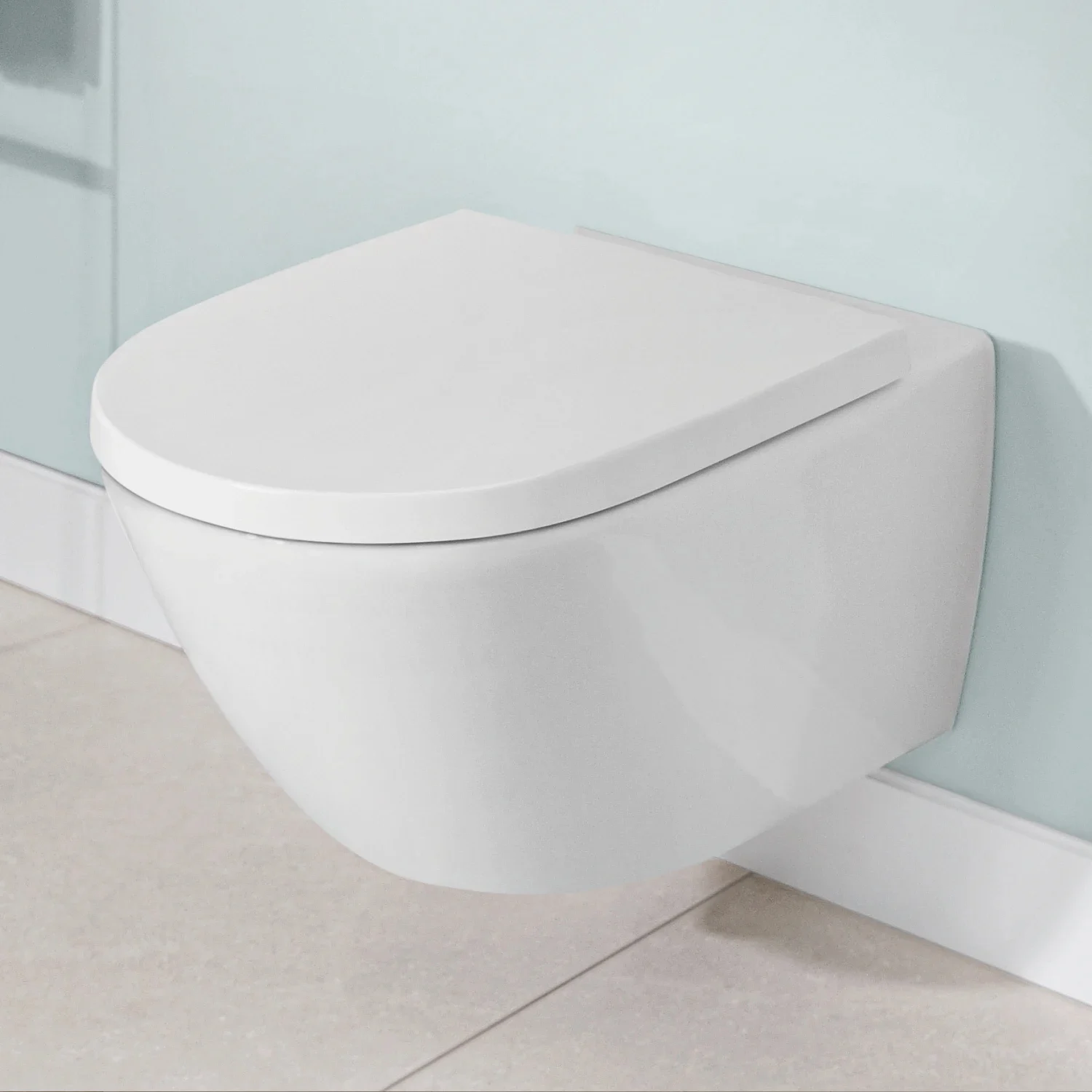 Toaleta podwieszana w łazience, Villeroy & Boch