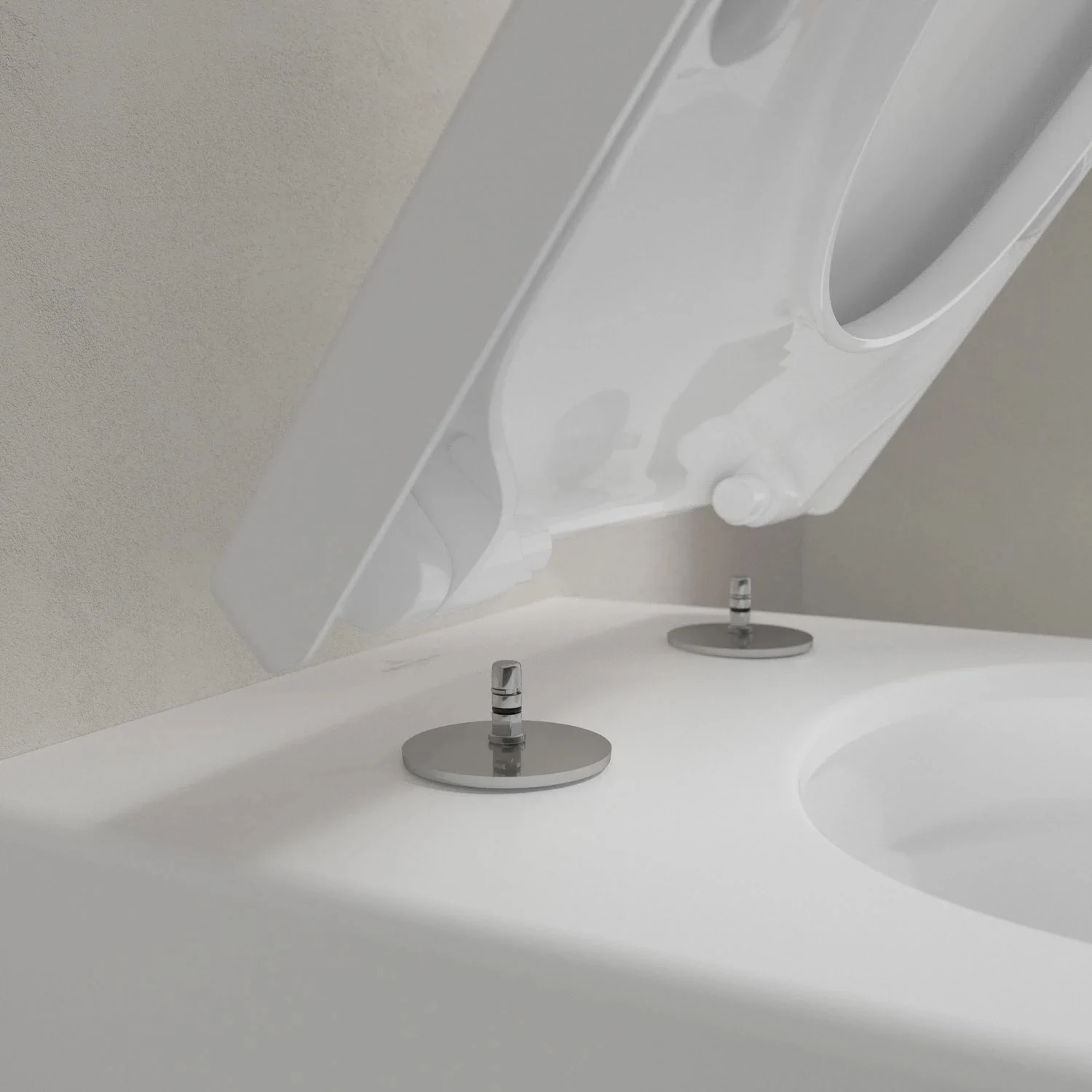 Villeroy & Boch Subway 3.0 WC Komplettset, mit WC-Sitz, Geberit Duofix Element und Betätigungsplatte Bild 2
