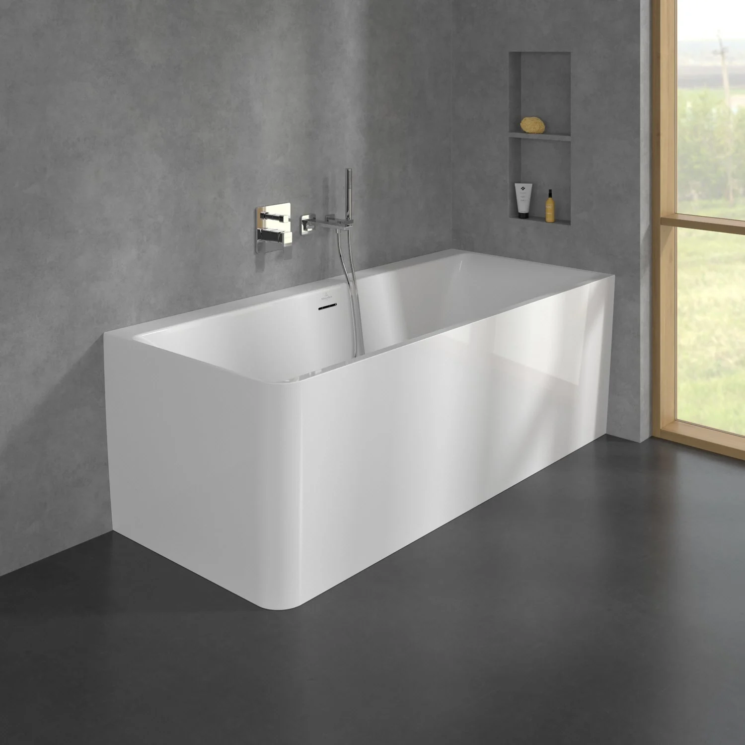 Villeroy & Boch Subway 3.0 – wanna łazienkowa do montażu narożnego po prawej stronie, 180 x 80 cm