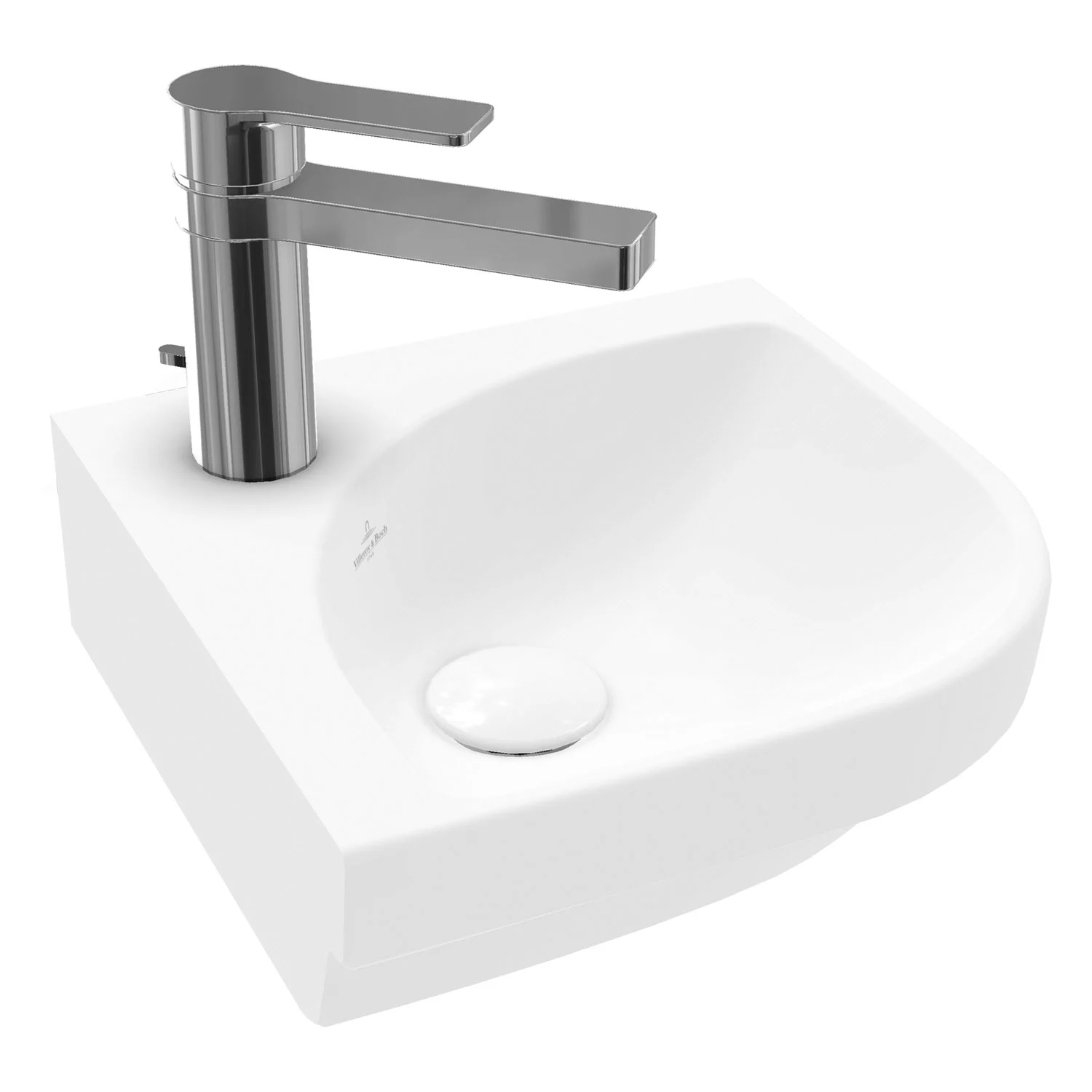Umywalka z baterią w widoku bocznym, Villeroy & Boch