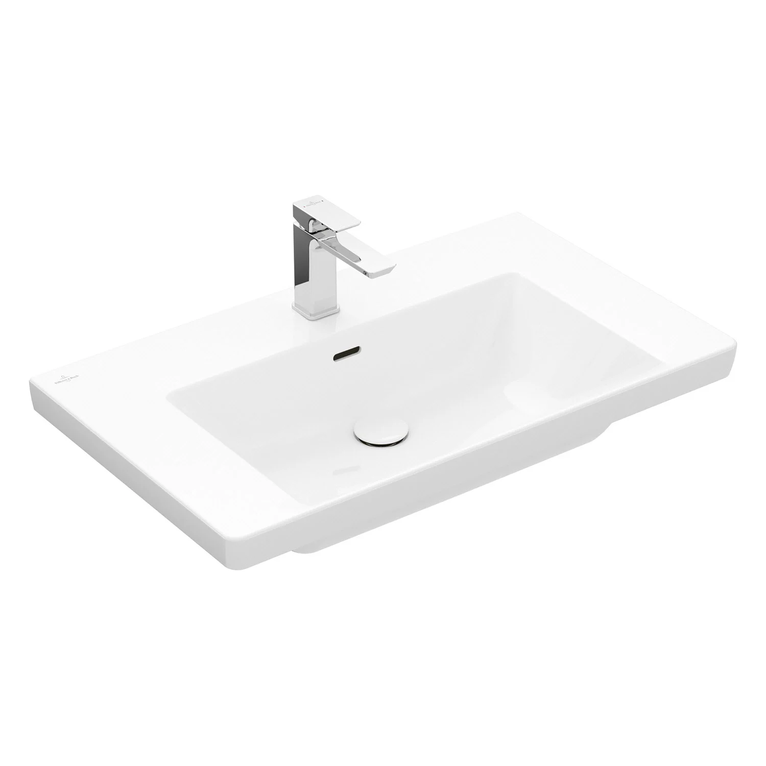 Villeroy & Boch Subway 3.0 Schrankwaschtisch 80 cm, mit 1 Hahnloch, mit Überlauf Bild 2