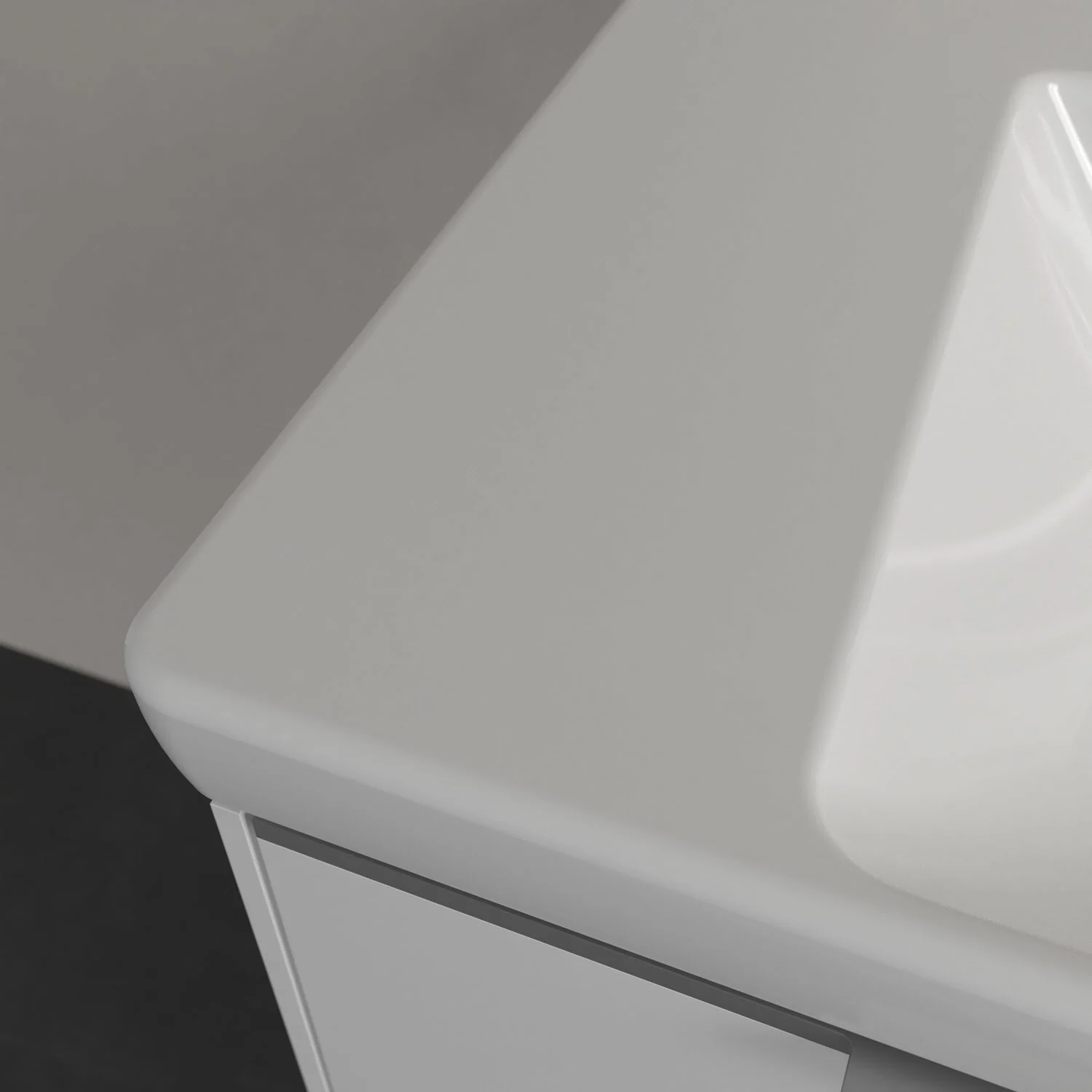 Villeroy & Boch Subway 3.0 Schrankwaschtisch 100 cm, mit 1 Hahnloch, mit Überlauf Bild 3