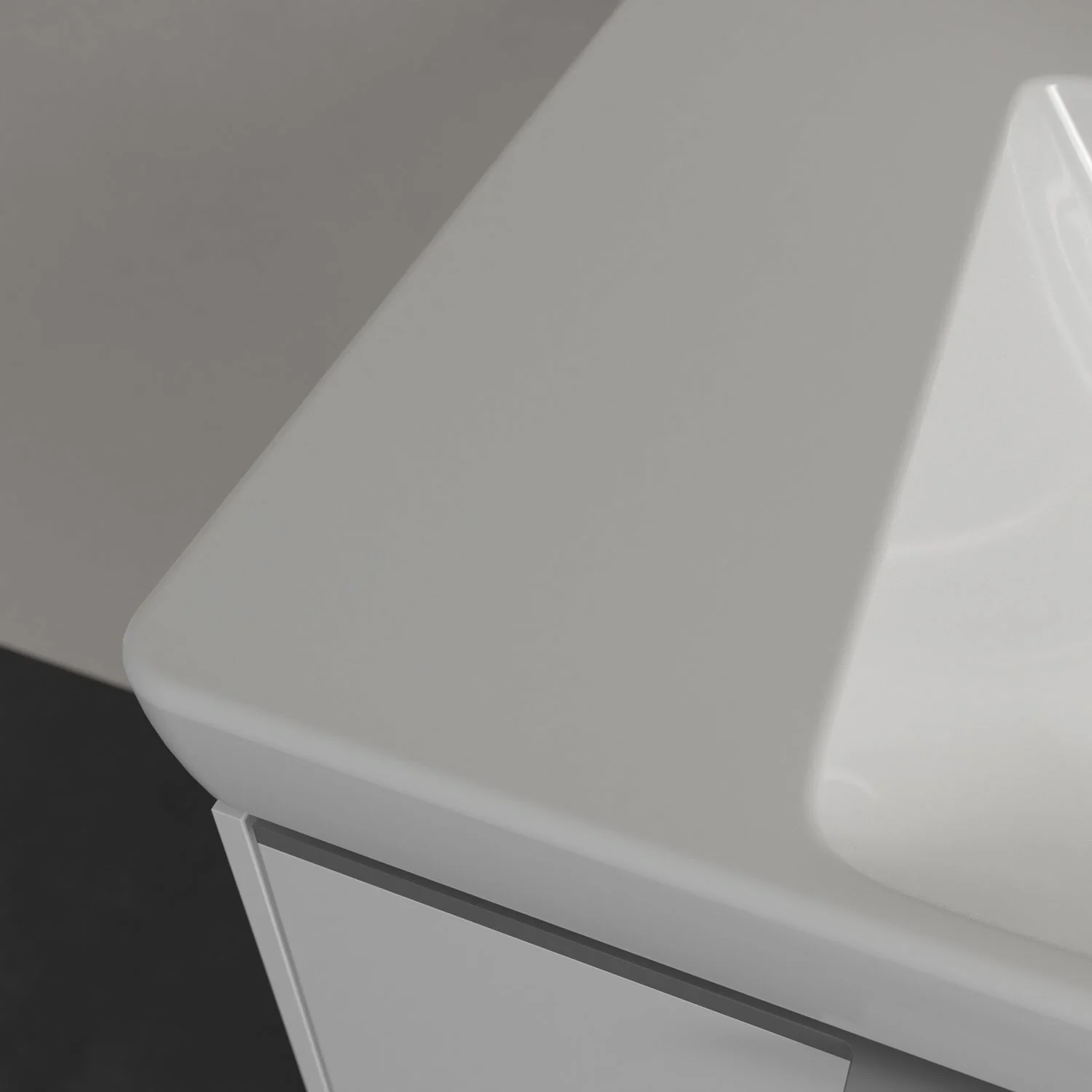 Villeroy & Boch Subway 3.0 Schrankwaschtisch 130 cm, mit 2 Hahnlöchern, ohne Überlauf Bild 3